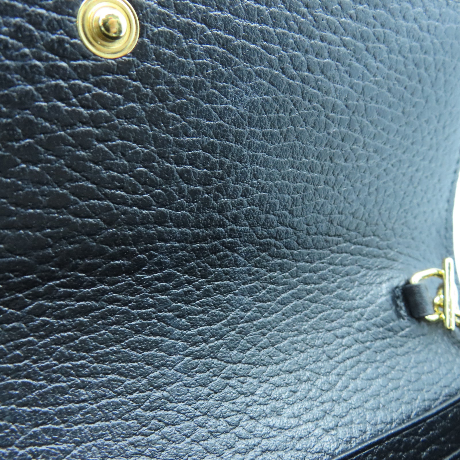 GUCCI 塗層帆布WOC Chain Shoulder Bag金扣鏈帶肩背袋啡色