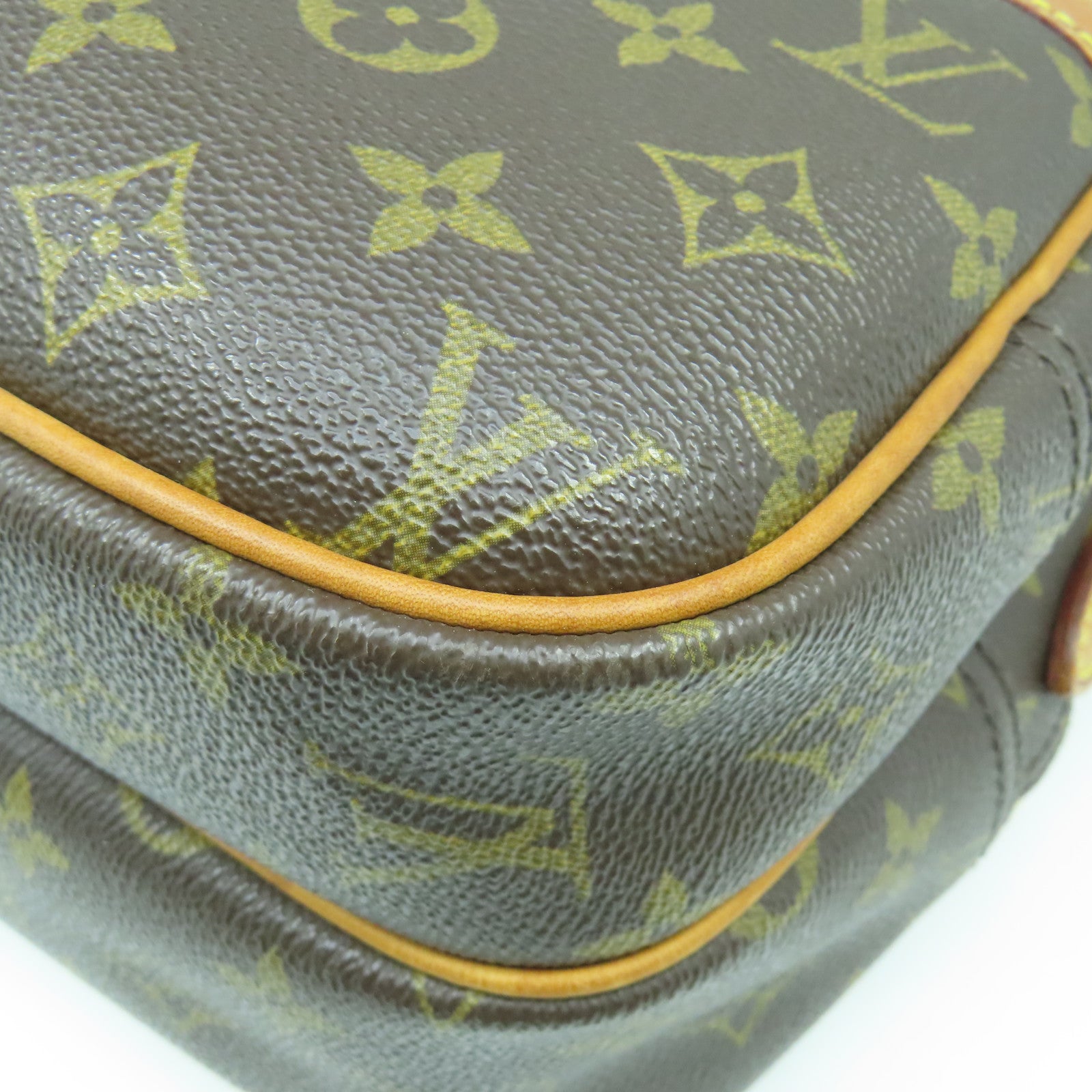 LOUIS VUITTON 【激減優惠】Monogram Reporter PM金扣肩背袋啡色