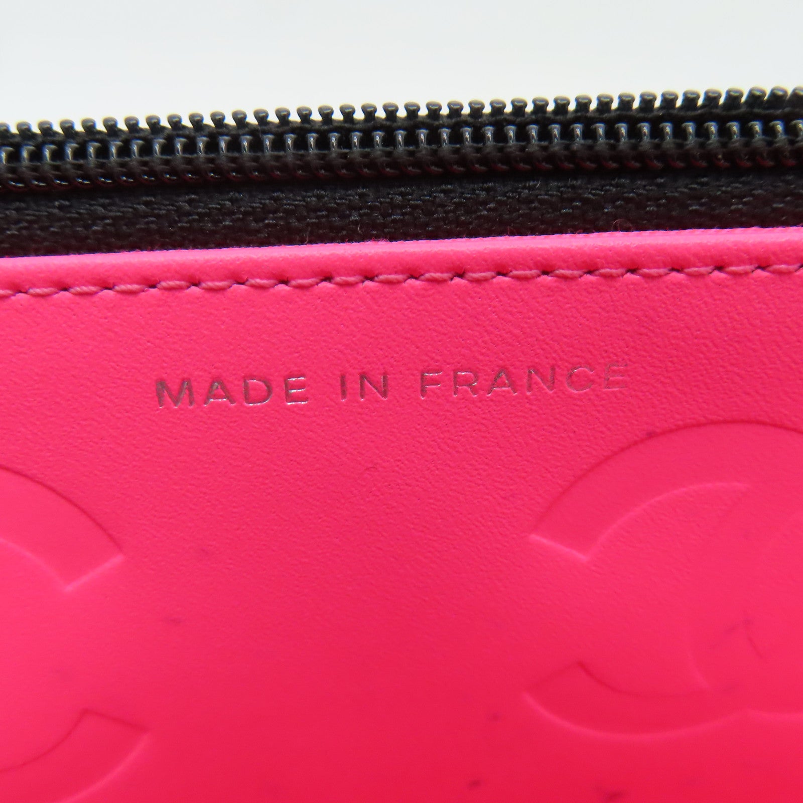 CHANEL 菱格牛皮革Cambon Line Chain Shoulder銀扣鏈帶肩背袋黑色