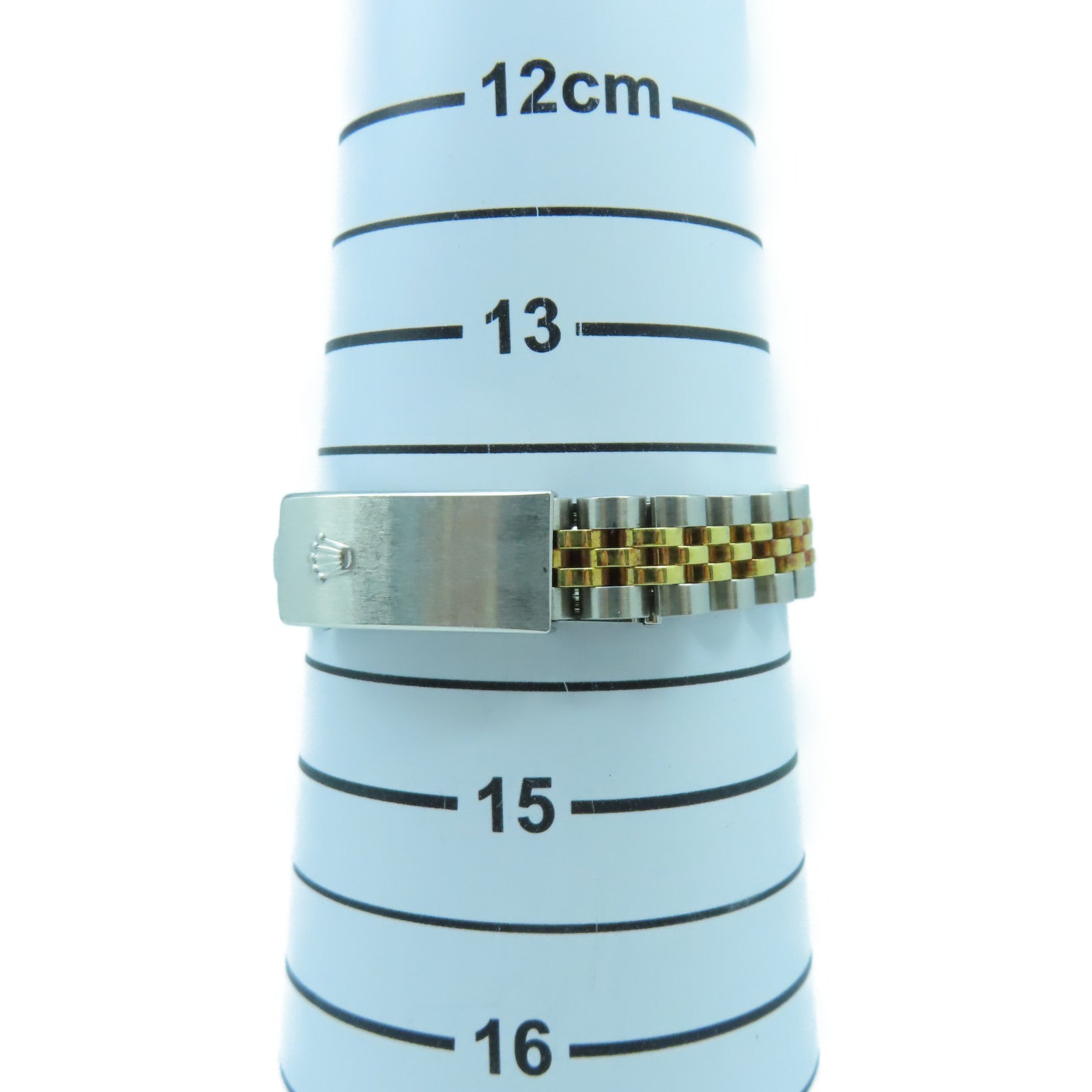 ROLEX 18K黃金/不鏽鋼Oyster Perpetual 24mm手錶銀色#14cm