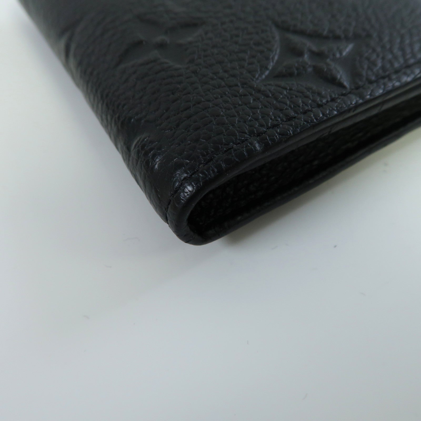 LOUIS VUITTON Monogram Empreinte Business Card Holder金扣卡片套黑色