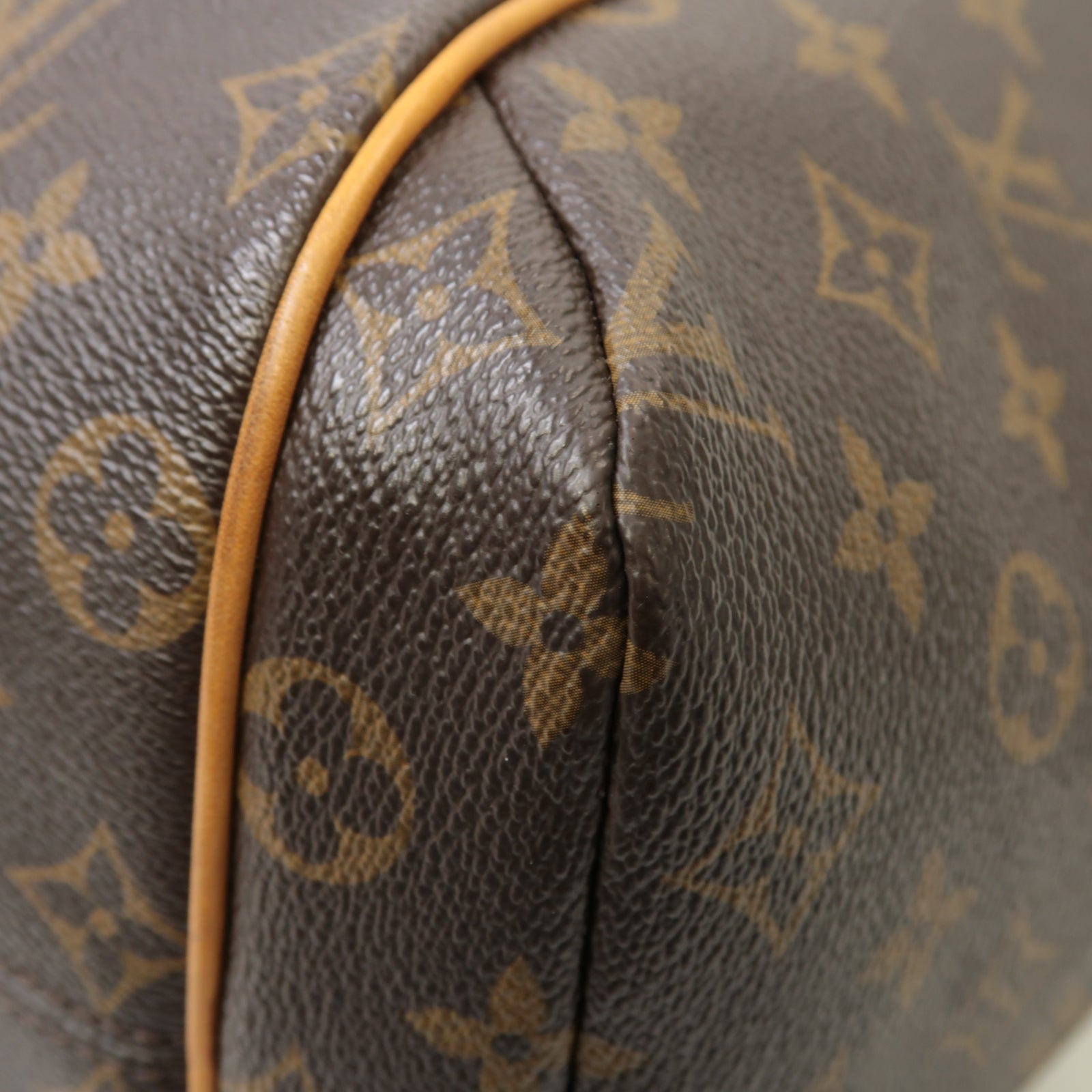 LOUIS VUITTON Monogram Totally GM金扣手挽袋棕色