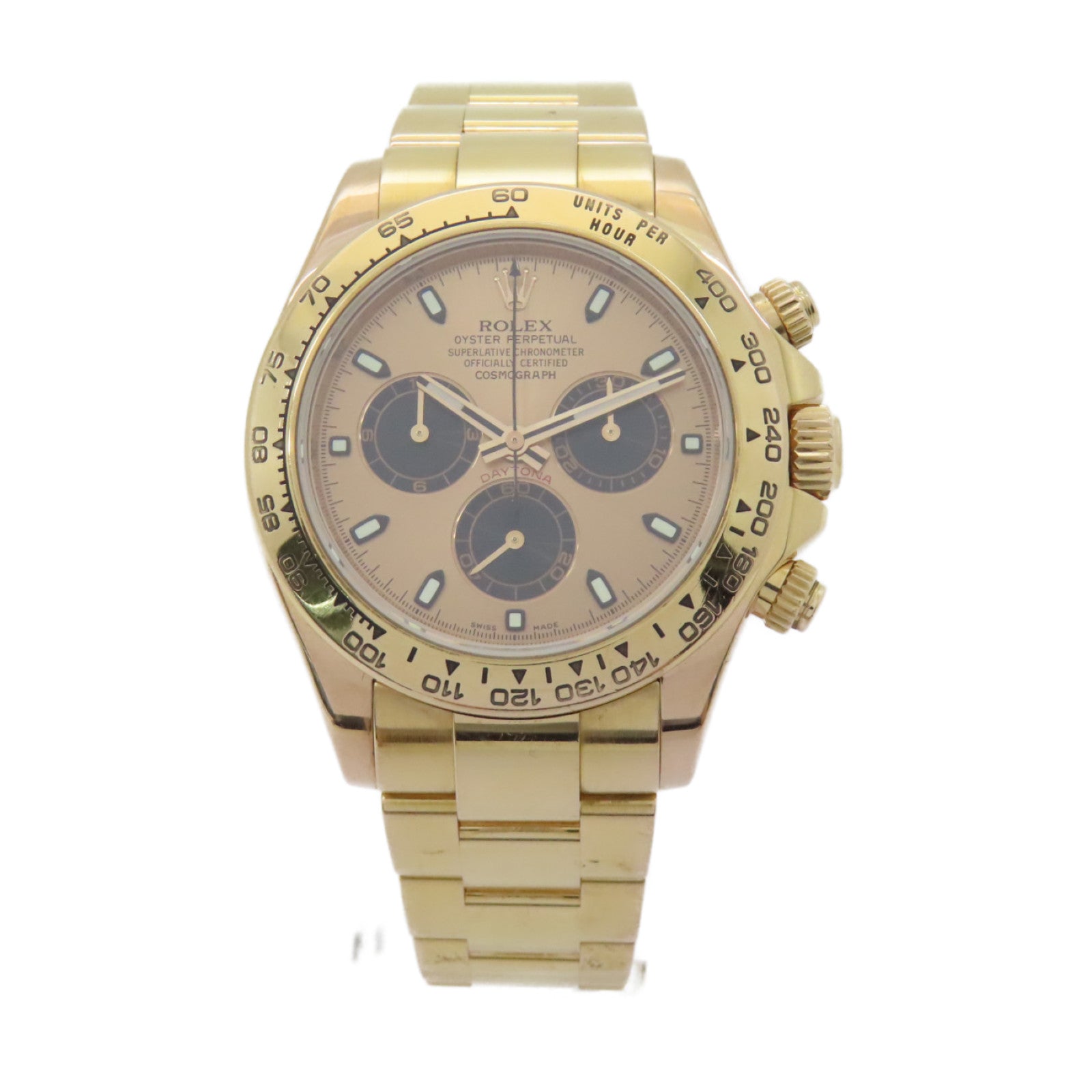 ROLEX 【激減優惠】18K黃金Daytona手錶自動機芯金色