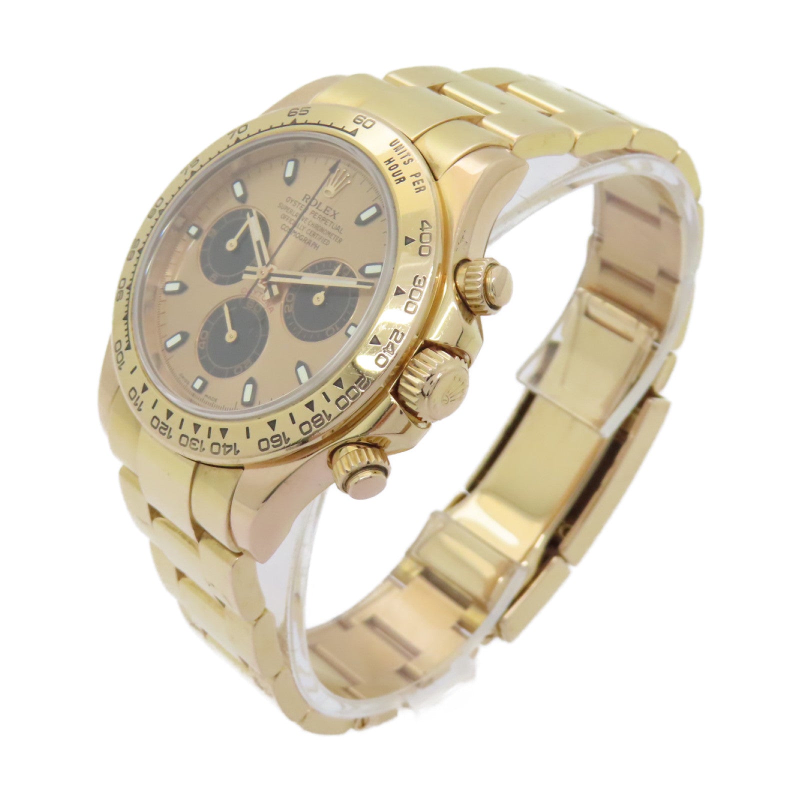 ROLEX 【激減優惠】18K黃金Daytona手錶自動機芯金色