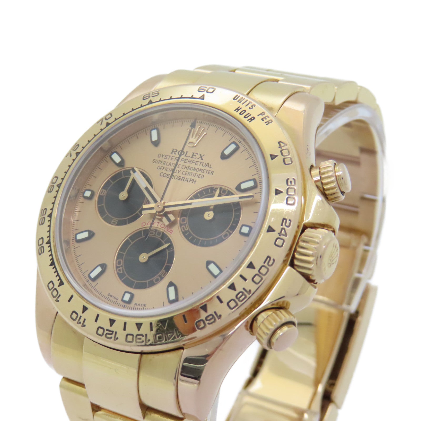 ROLEX 【激減優惠】18K黃金Daytona手錶自動機芯金色