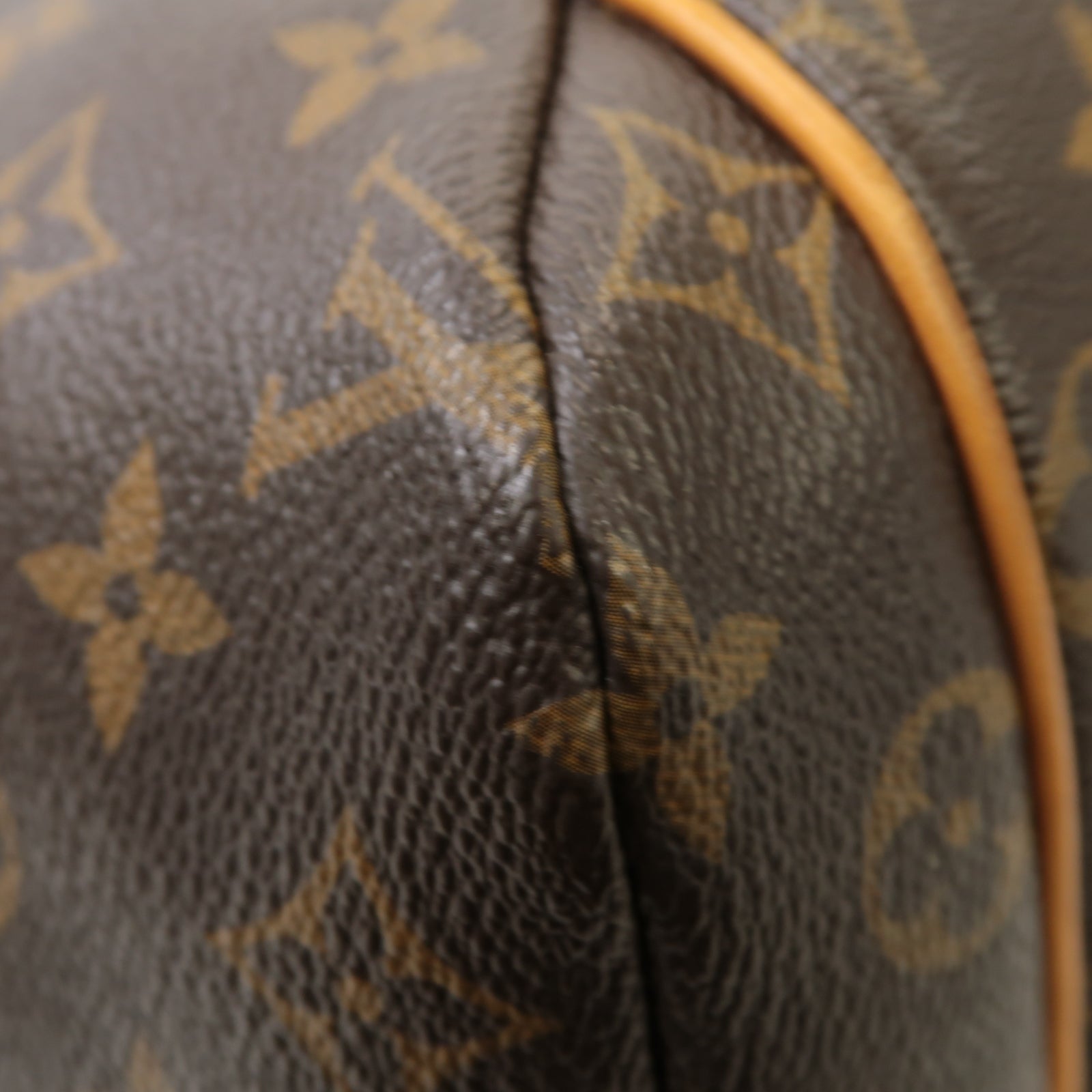 LOUIS VUITTON Monogram Totally GM金扣手挽袋棕色