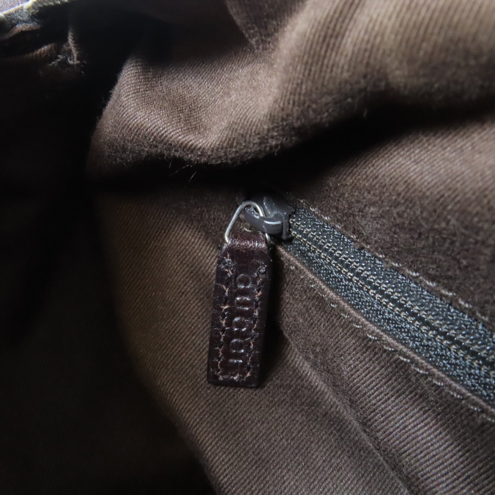 GUCCI 帆布Boston Bag銀扣肩背袋啡色