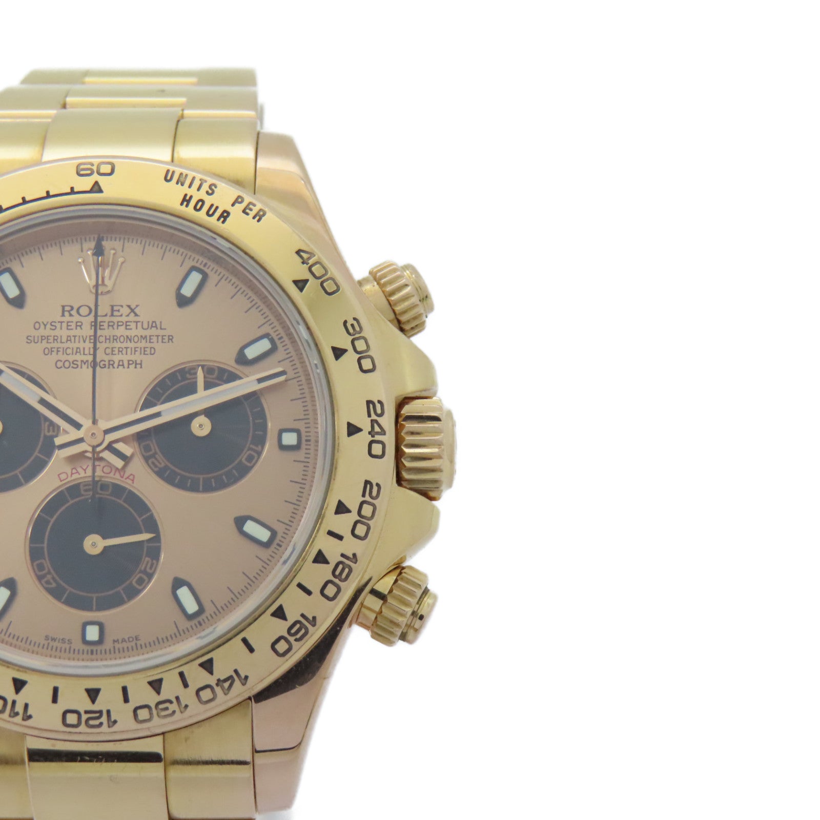 ROLEX 【激減優惠】18K黃金Daytona手錶自動機芯金色