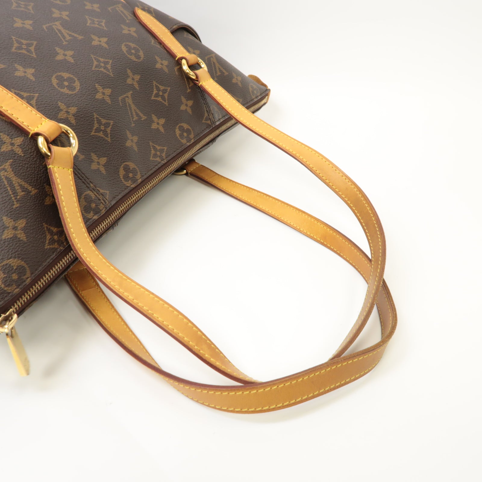 LOUIS VUITTON Monogram Totally GM金扣手挽袋棕色