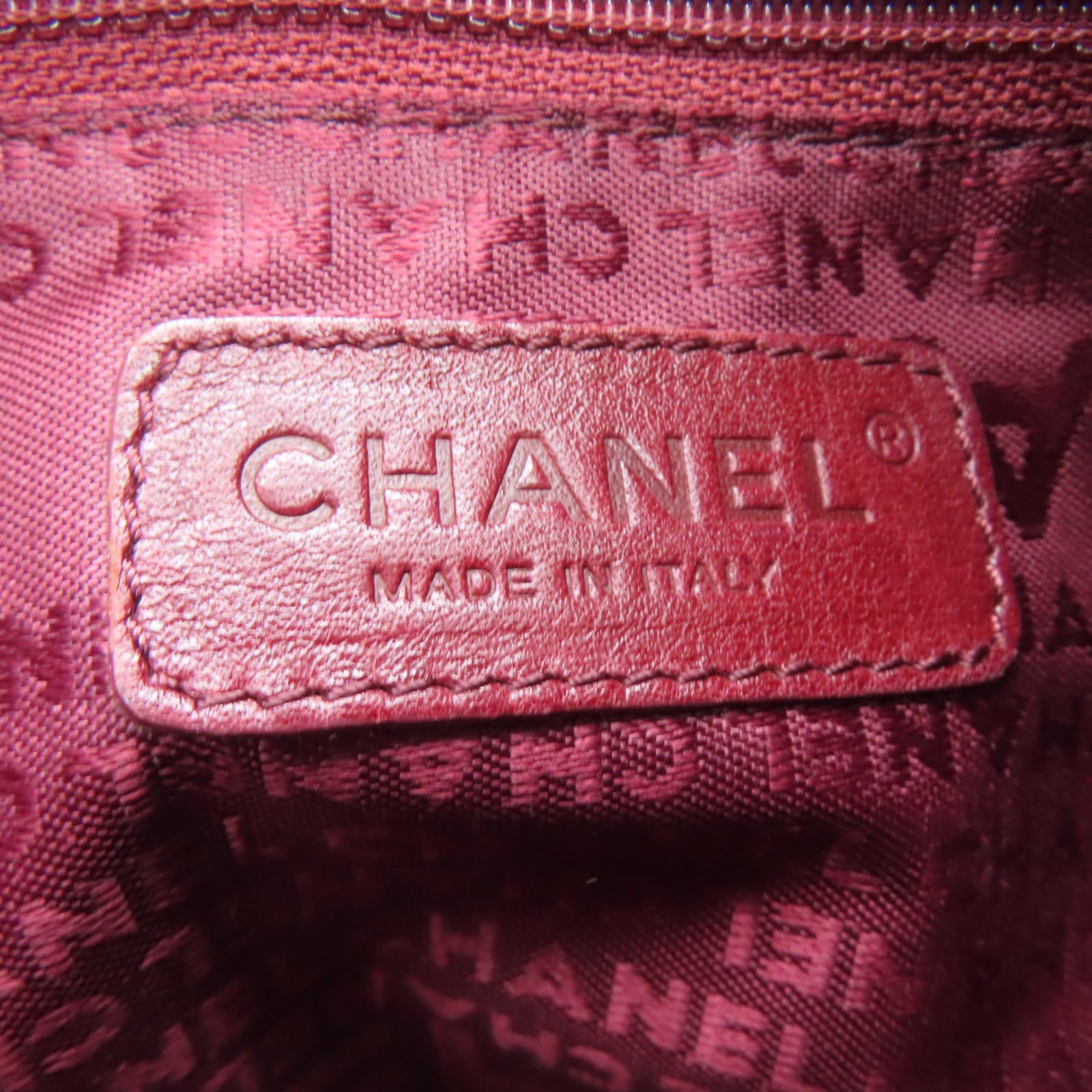 CHANEL 牛皮皮革Handbag银扣手挽袋黑色
