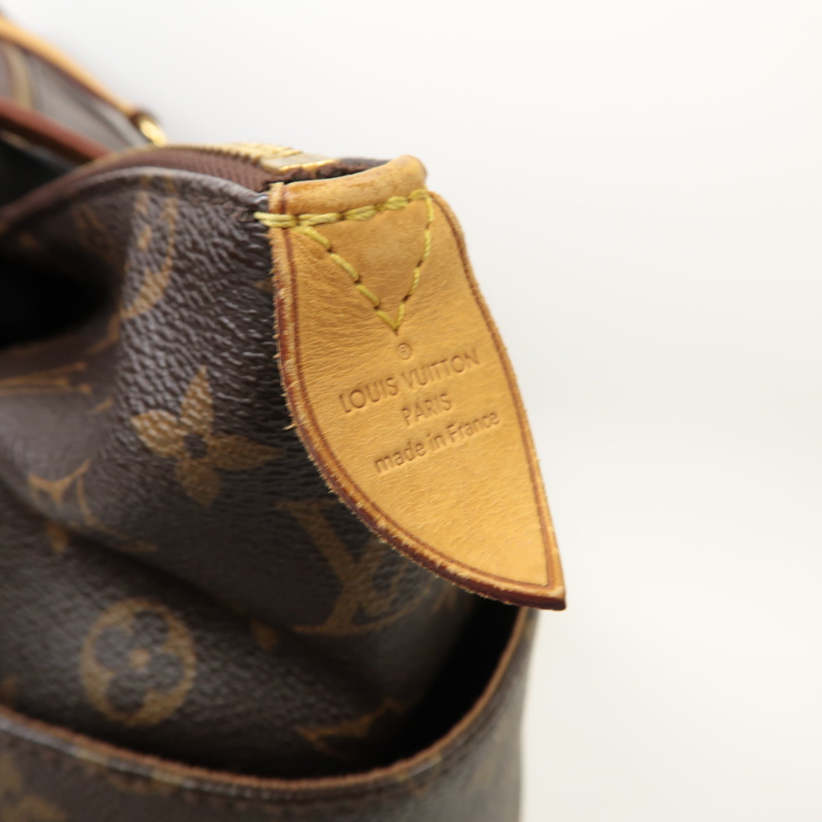 LOUIS VUITTON Monogram Totally GM金扣手挽袋棕色