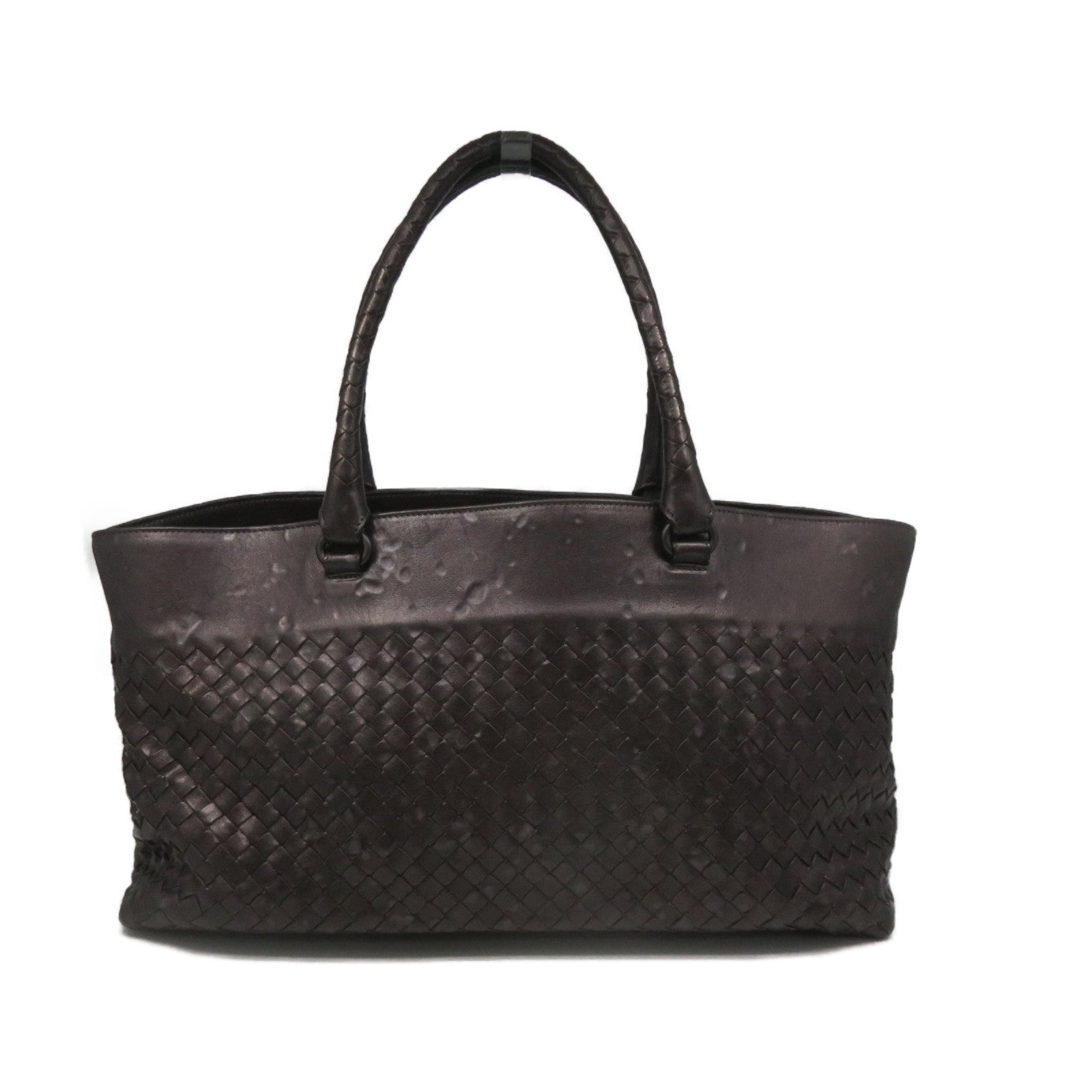 BOTTEGA VENETA 【激減優惠】織紋皮革Tote Bag手挽袋啡色