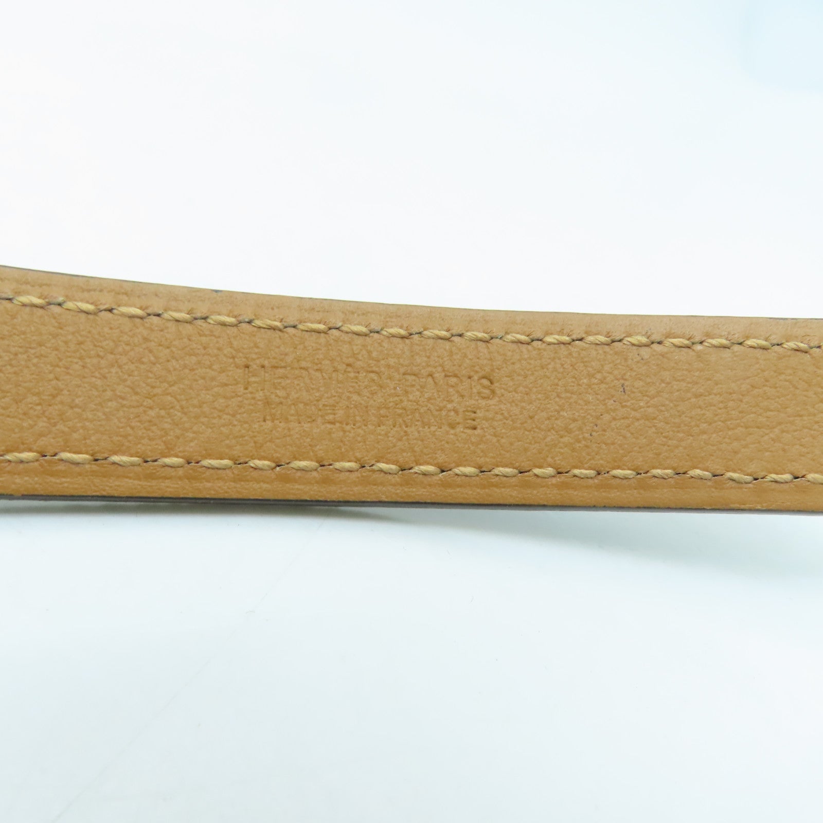 HERMES Epsom皮革Pop H 15 Belt金扣皮带黑色/Noir
