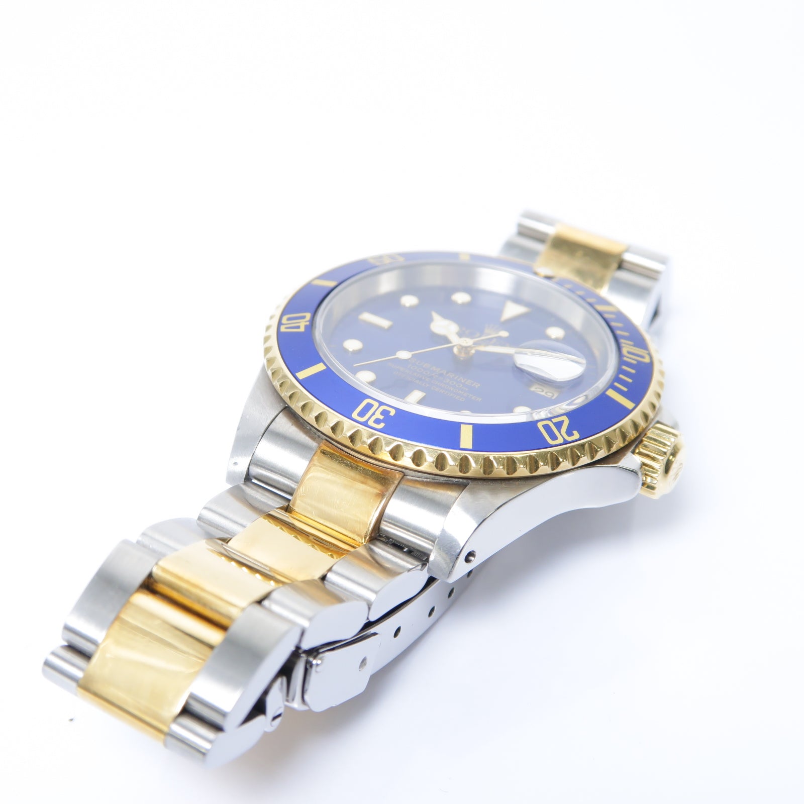 ROLEX Submariner 18K黃金/不鏽鋼手錶自動機芯藍色