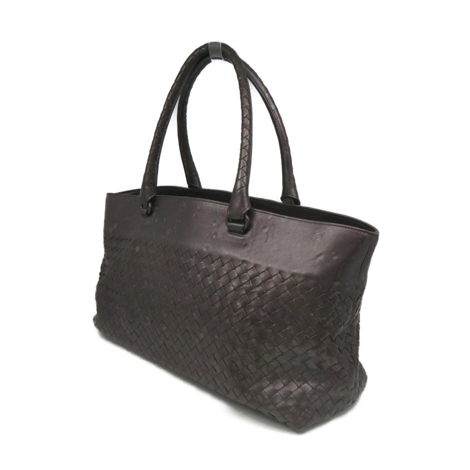 BOTTEGA VENETA 【激減優惠】織紋皮革Tote Bag手挽袋啡色