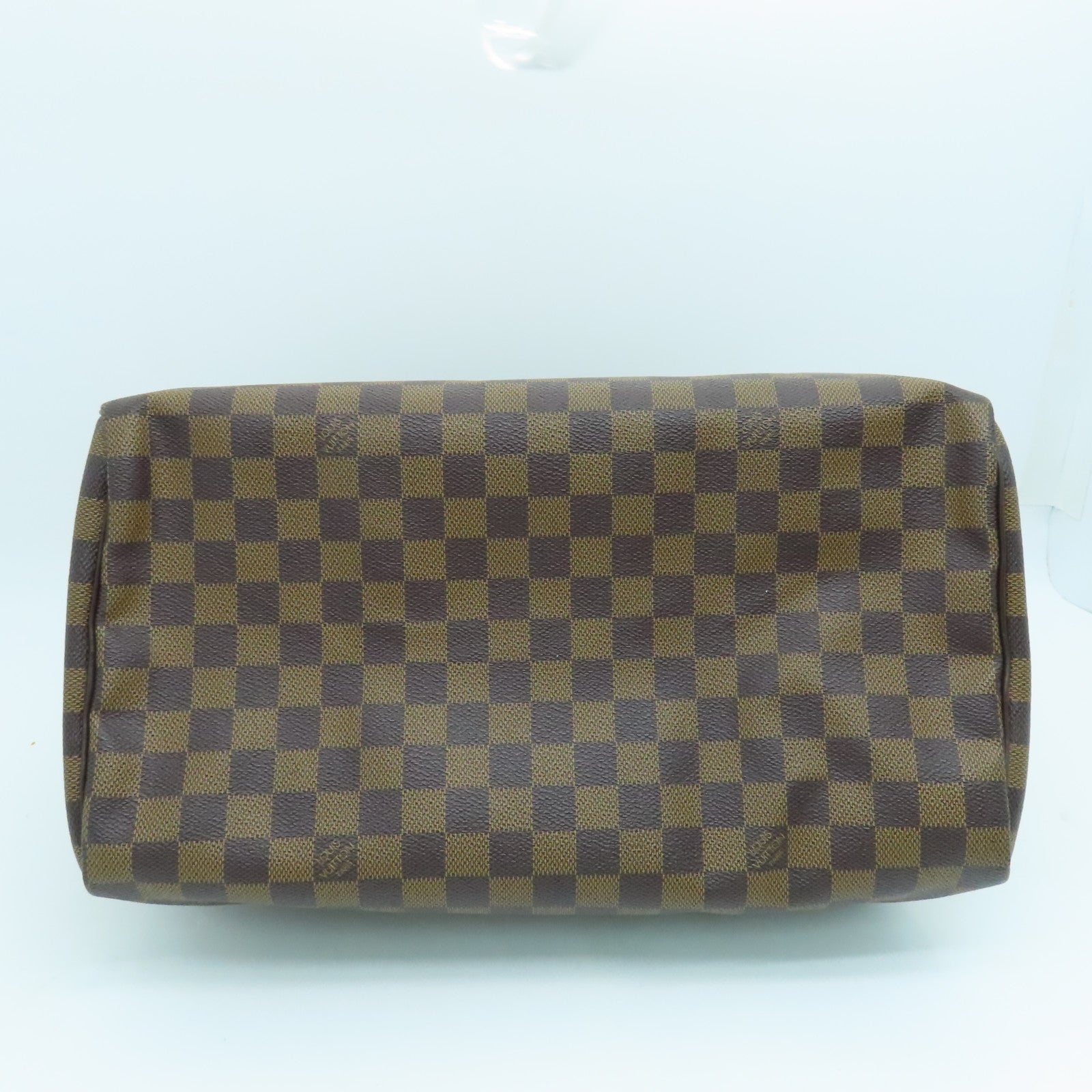 LOUIS VUITTON Damier Speedy 35金扣手挽袋啡色