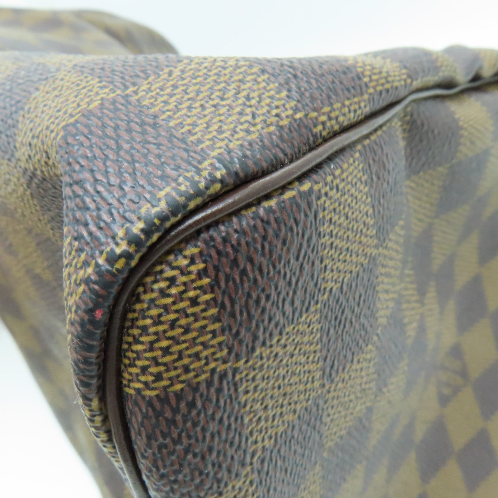 LOUIS VUITTON Damier Speedy 35金扣手挽袋啡色