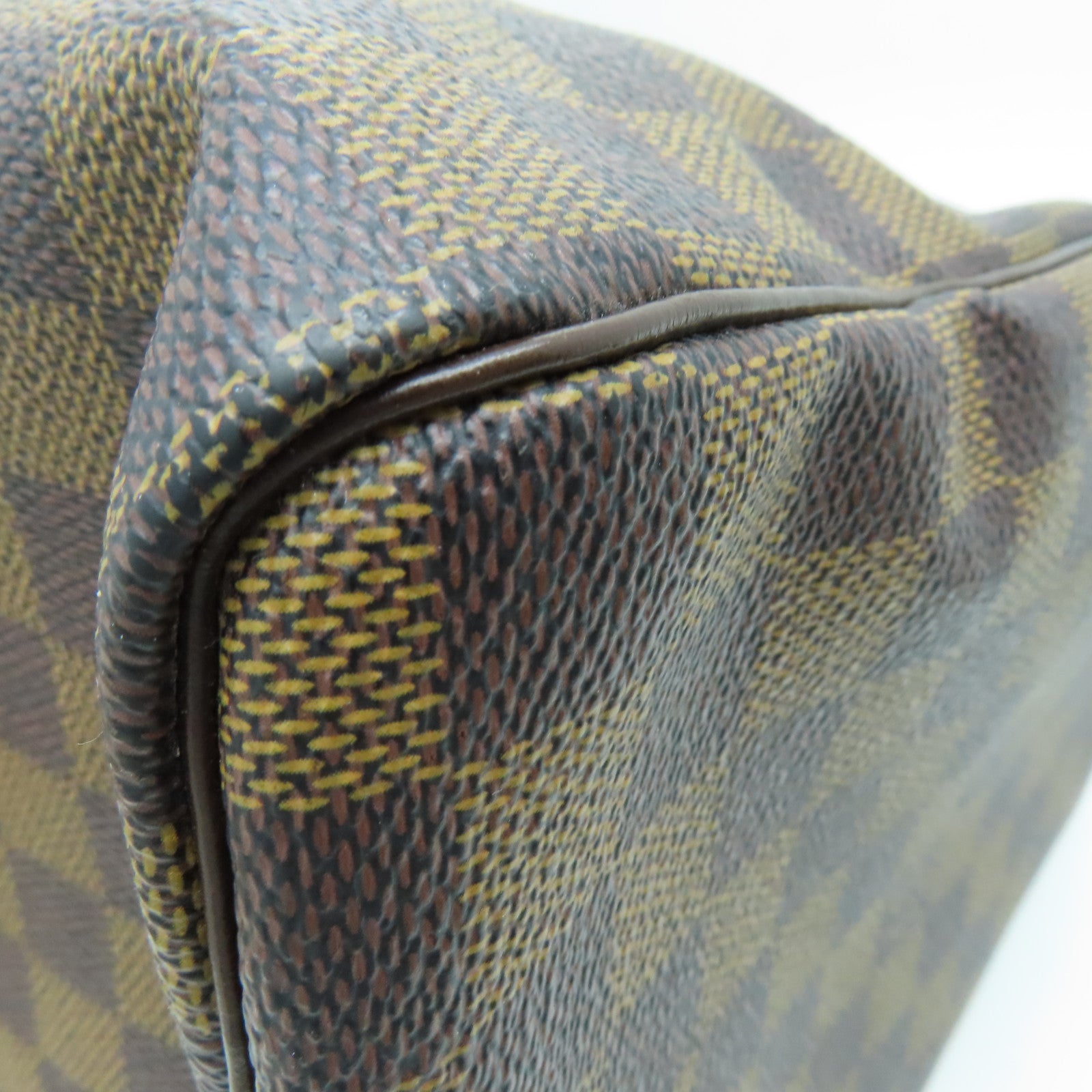 LOUIS VUITTON Damier Speedy 35金扣手挽袋啡色