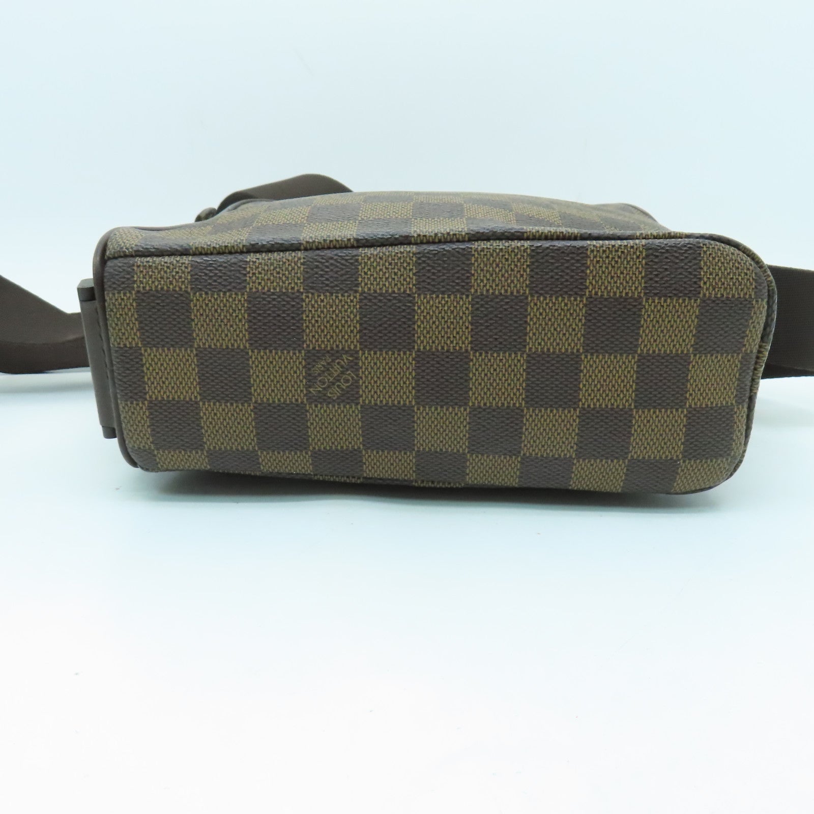 LOUIS VUITTON Damier Olav PM金扣肩背袋啡色
