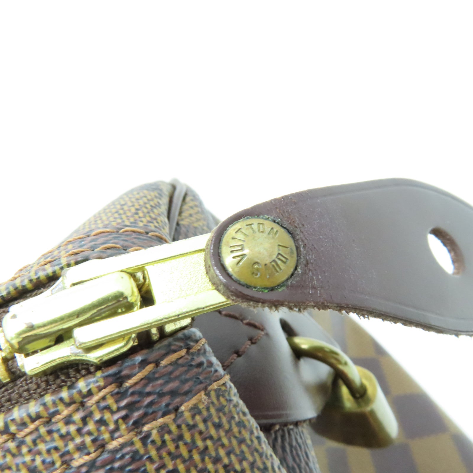 LOUIS VUITTON Damier Speedy 35金扣手挽袋啡色