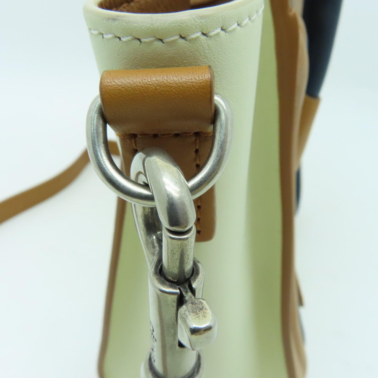 CELINE 牛皮皮革Nano Luggage手挽肩背兩用袋米