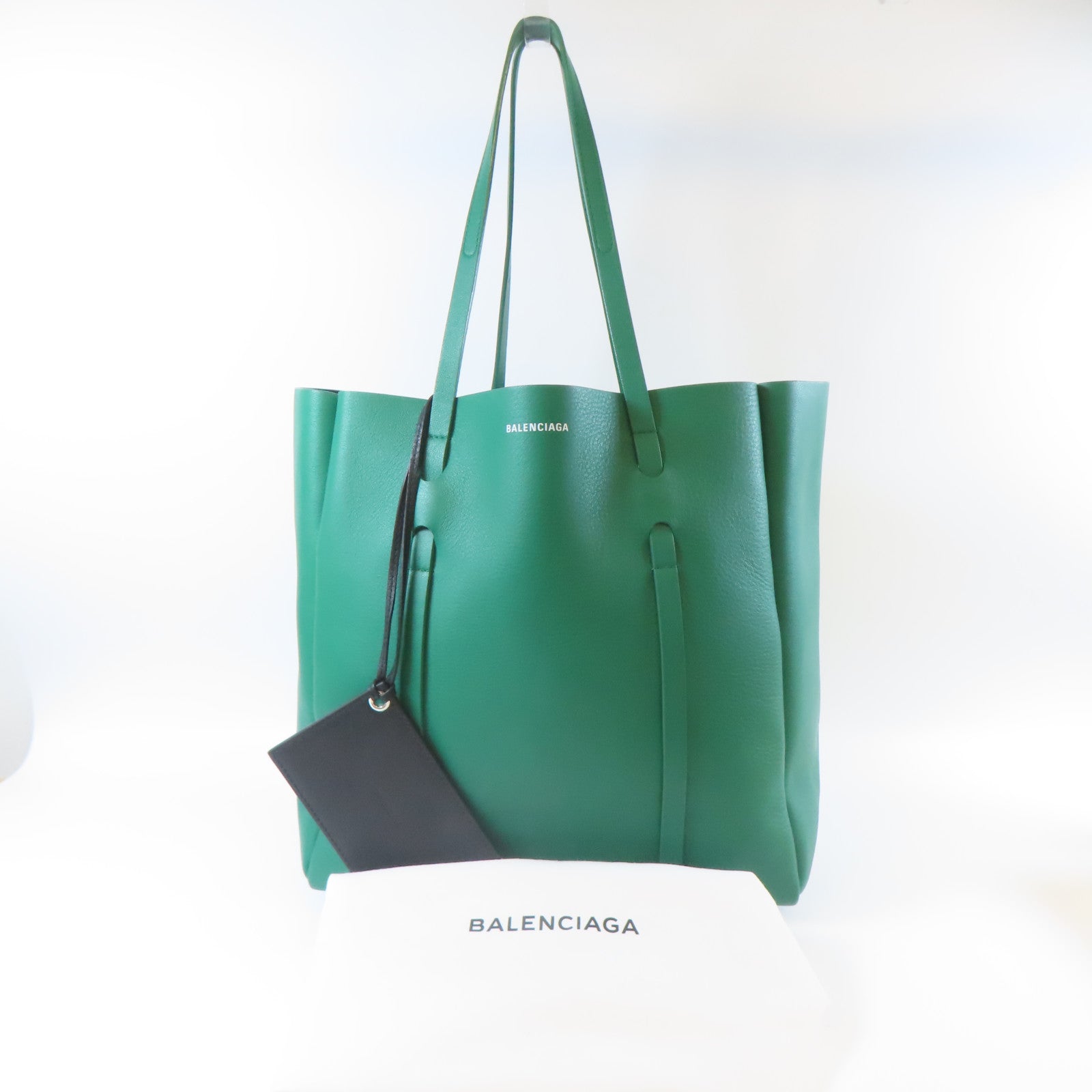 BALENCIAGA 牛皮皮革Tote Bag手挽袋綠色