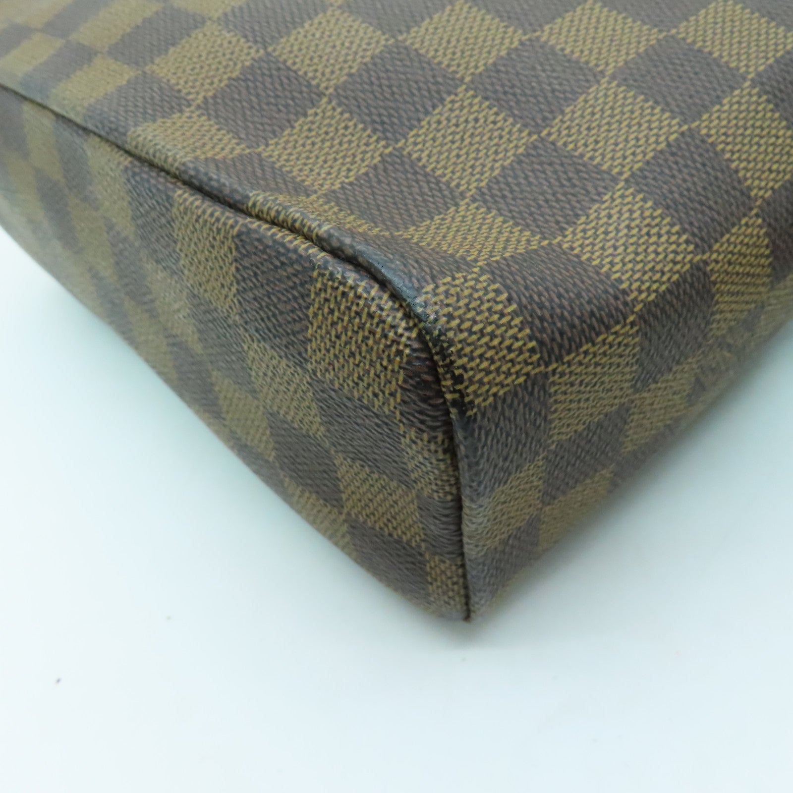 LOUIS VUITTON Damier Olav PM金扣肩背袋啡色
