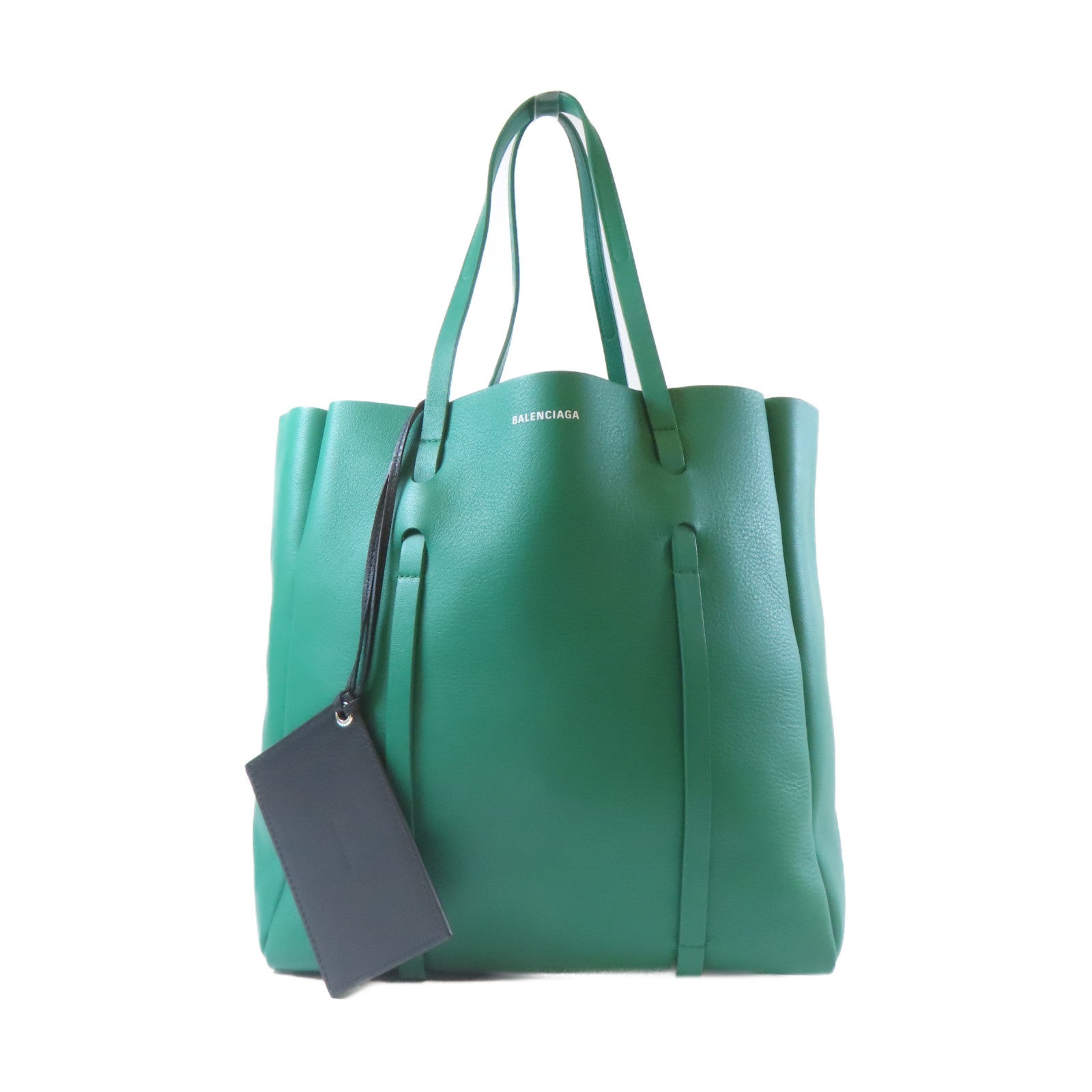 BALENCIAGA 牛皮皮革Tote Bag手挽袋綠色