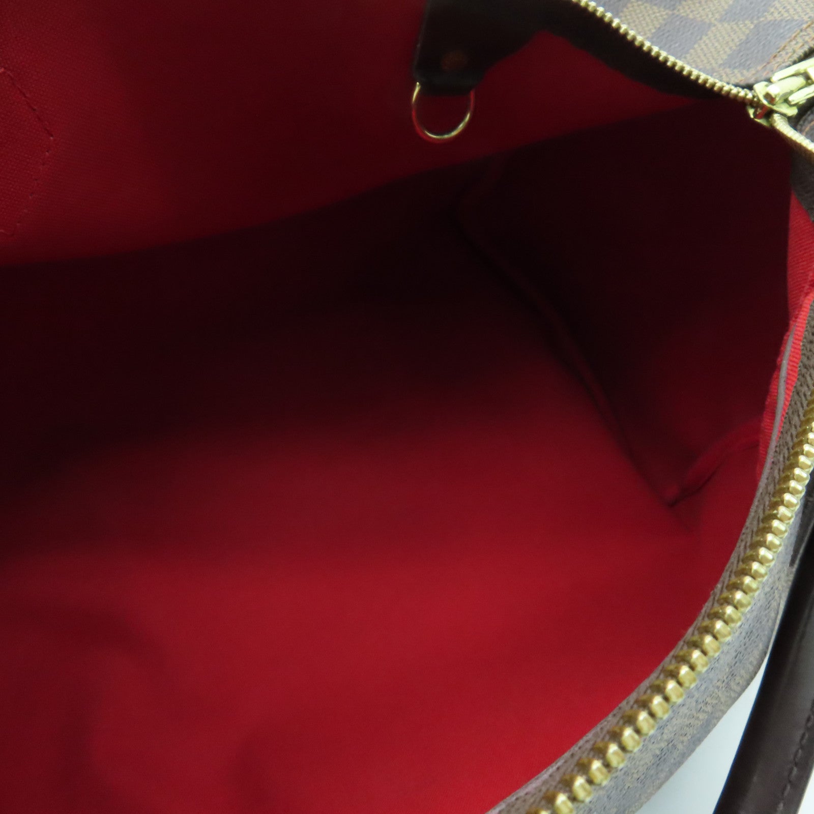 LOUIS VUITTON Damier Speedy 35金扣手挽袋啡色