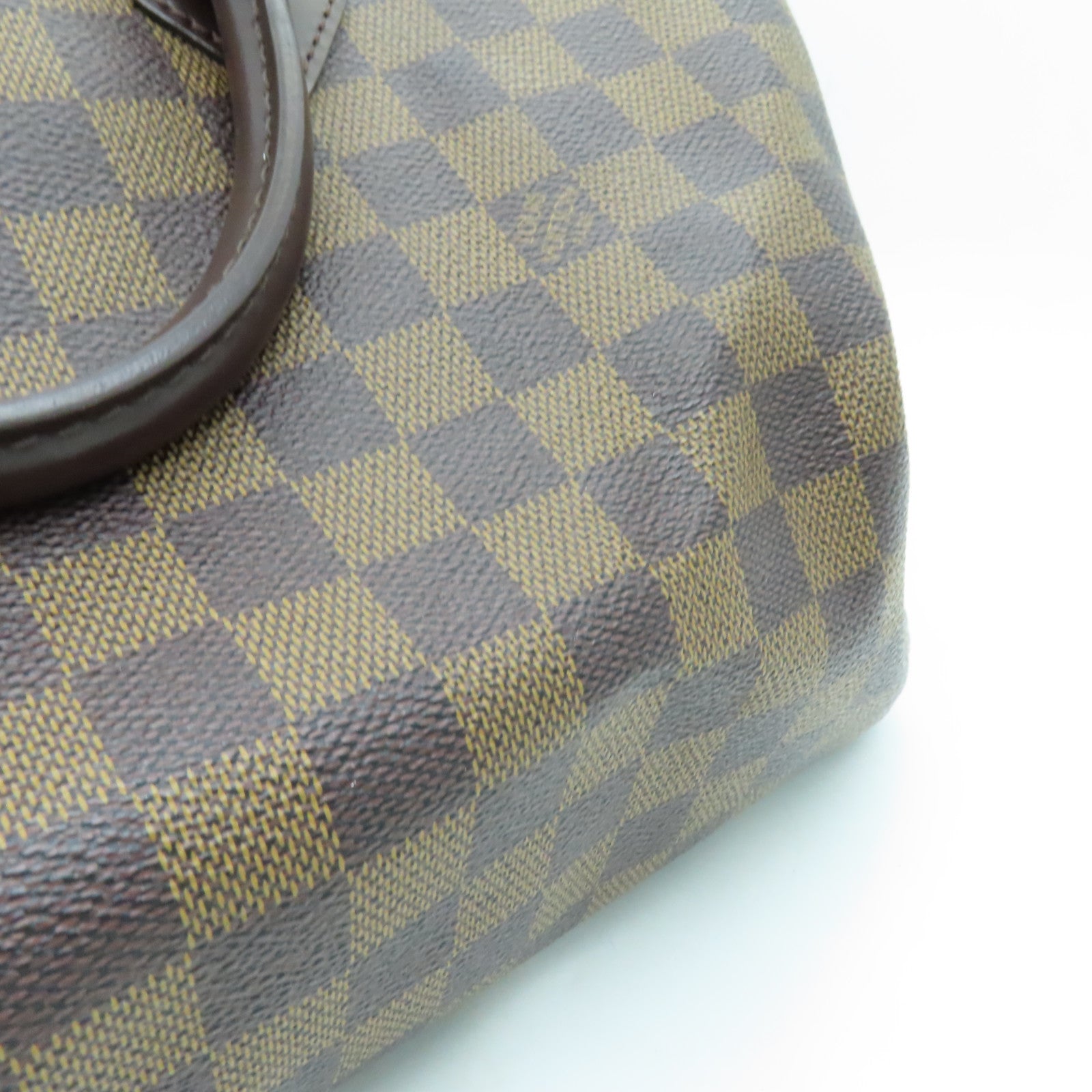 LOUIS VUITTON Damier Speedy 35金扣手挽袋啡色