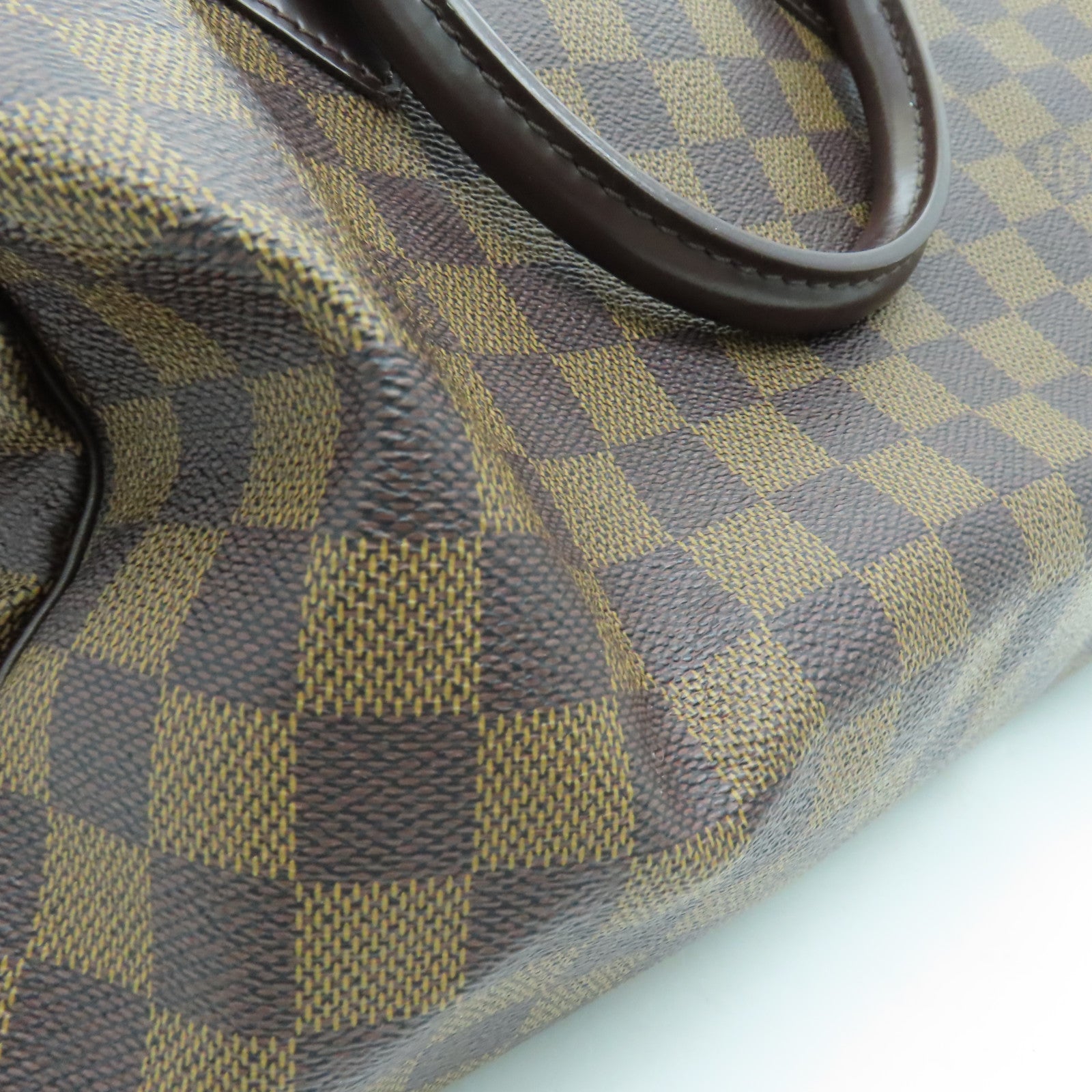 LOUIS VUITTON Damier Speedy 35金扣手挽袋啡色