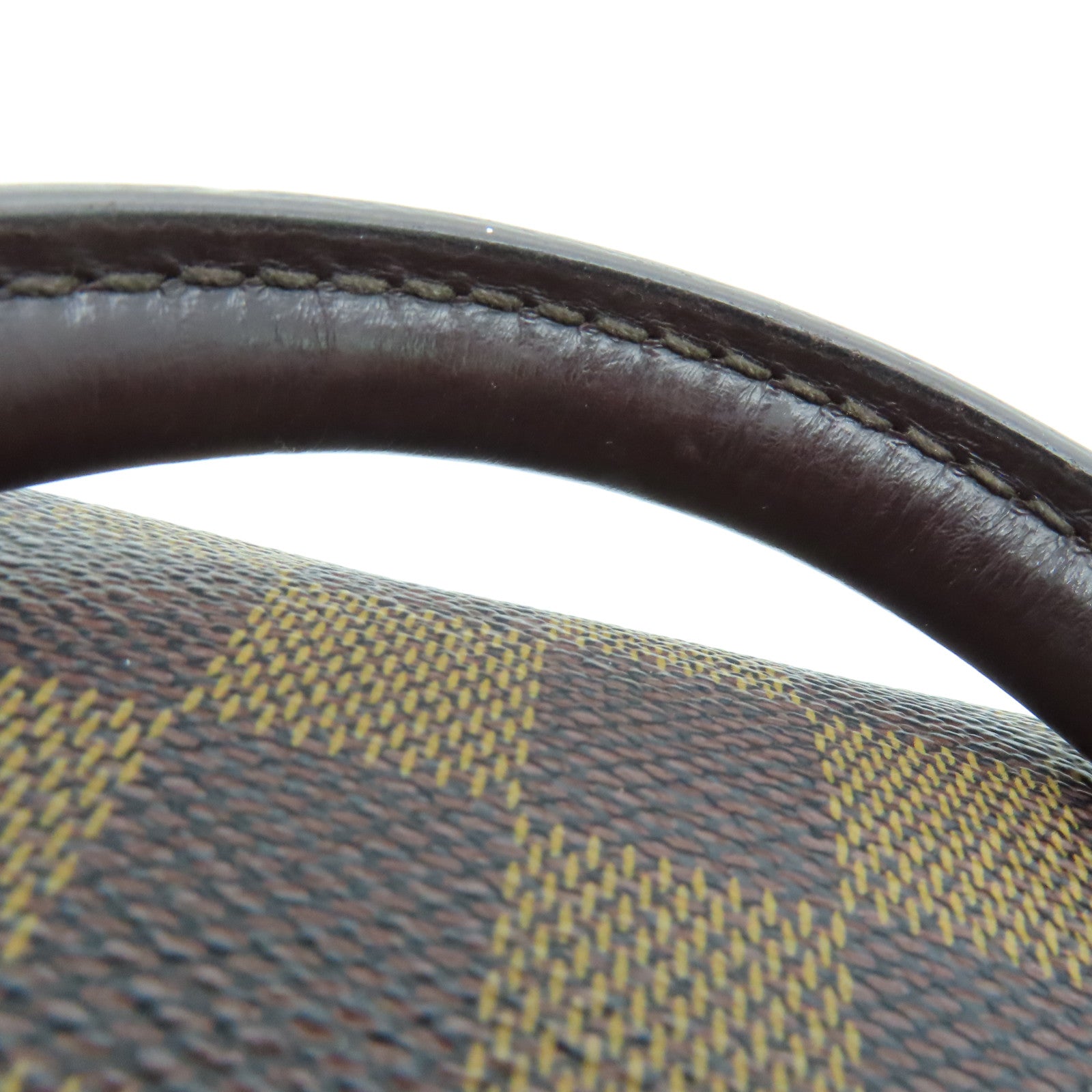 LOUIS VUITTON Damier Speedy 35金扣手挽袋啡色