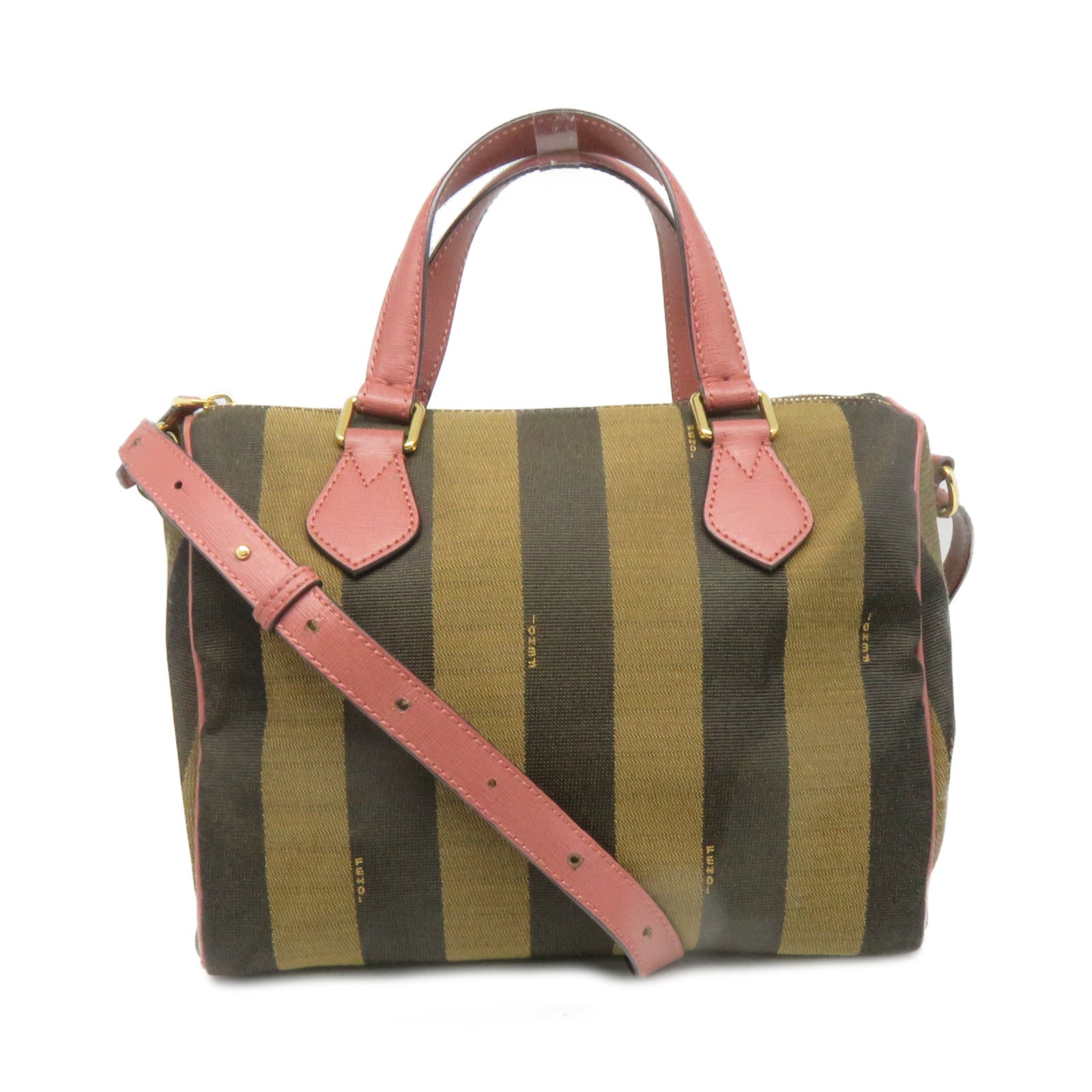FENDI 帆布2Way Shoulder Bag手挽肩背两用袋啡色