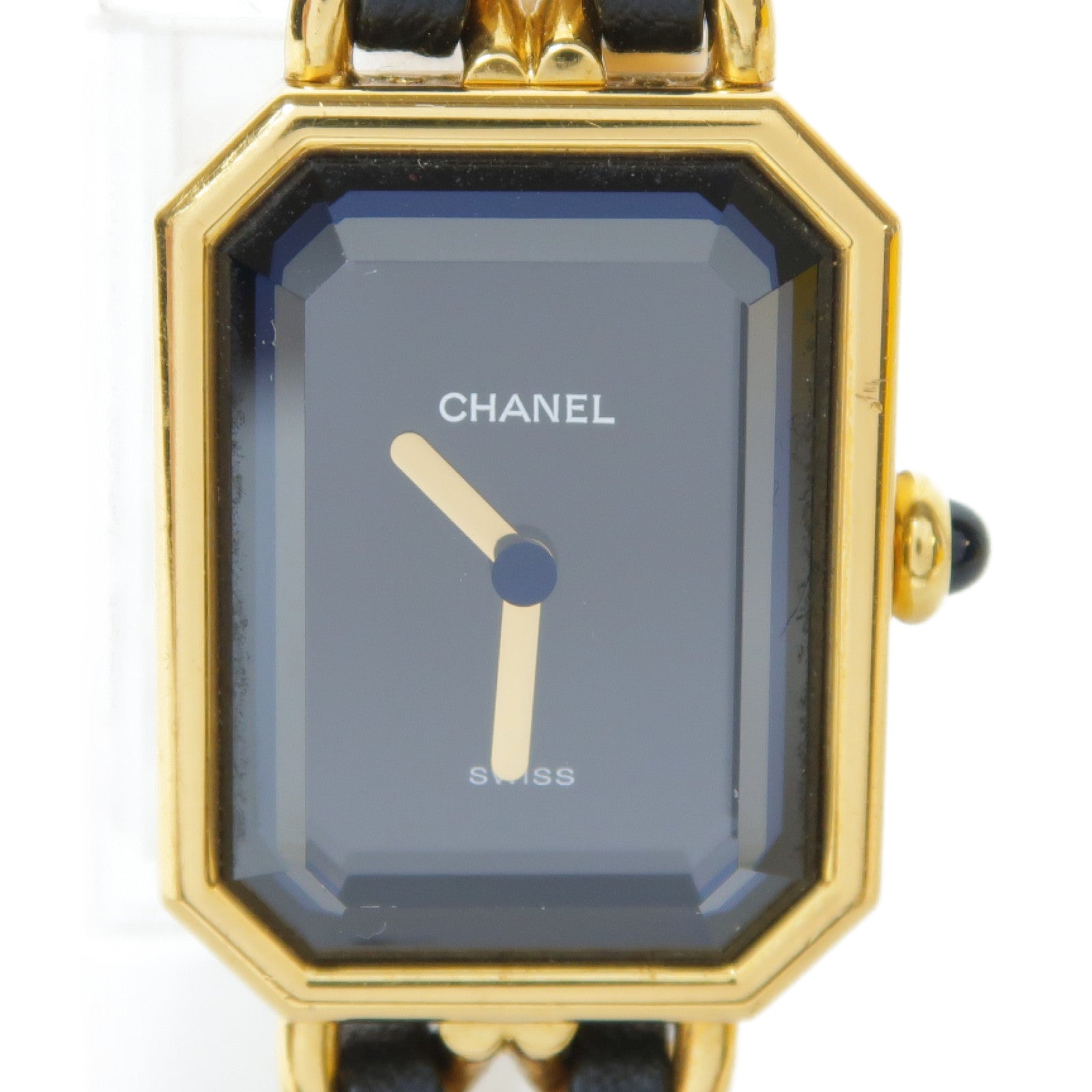 CHANEL Premiere M鍍金手錶石英機芯黑色