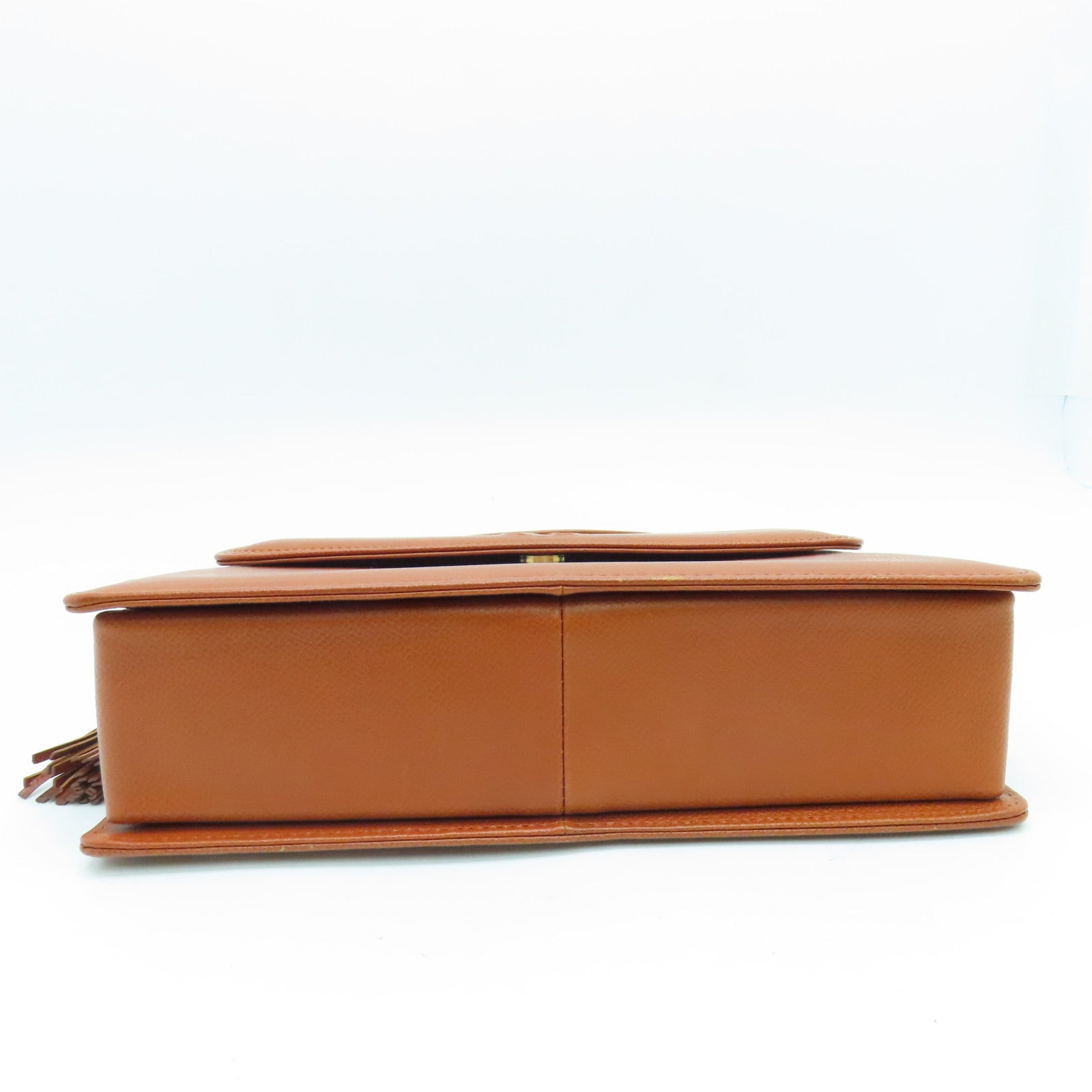 Valentino 牛皮皮革Vintage Bag金扣手挽肩背兩用袋啡色