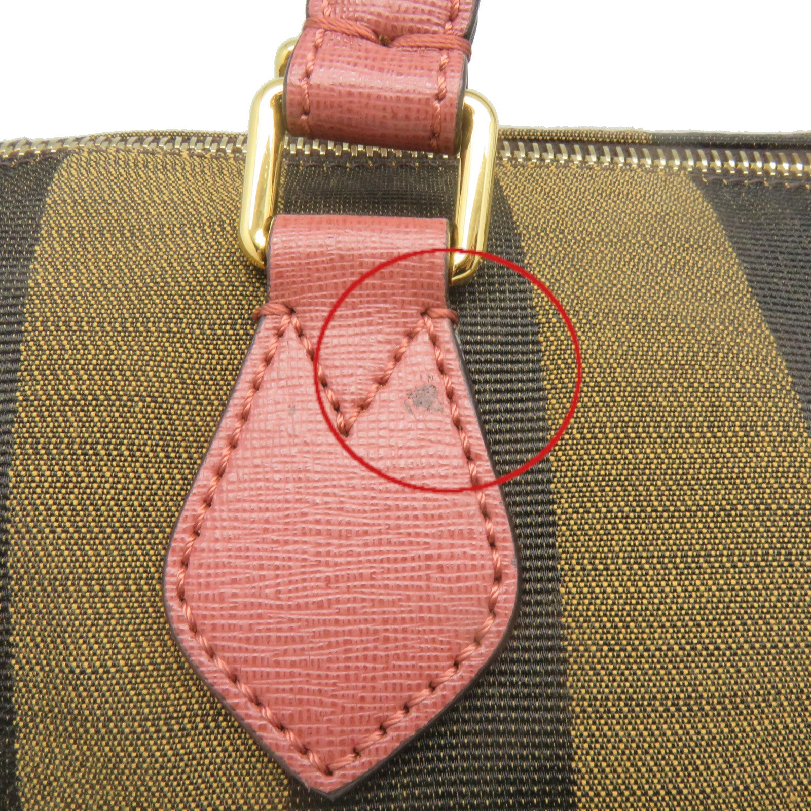 FENDI 帆布2Way Shoulder Bag手挽肩背两用袋啡色