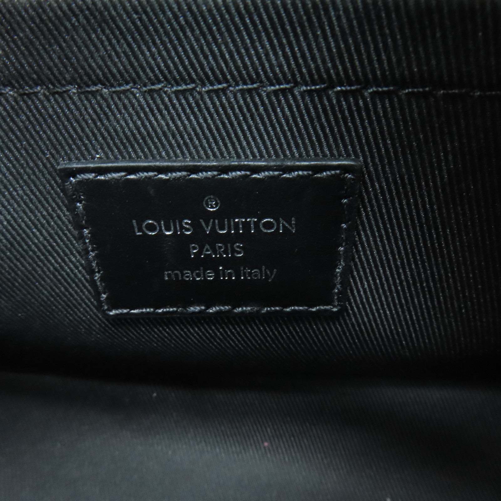 LOUIS VUITTON Monogram Eclipse Mini Soft Trunk肩背袋黑扣黑色