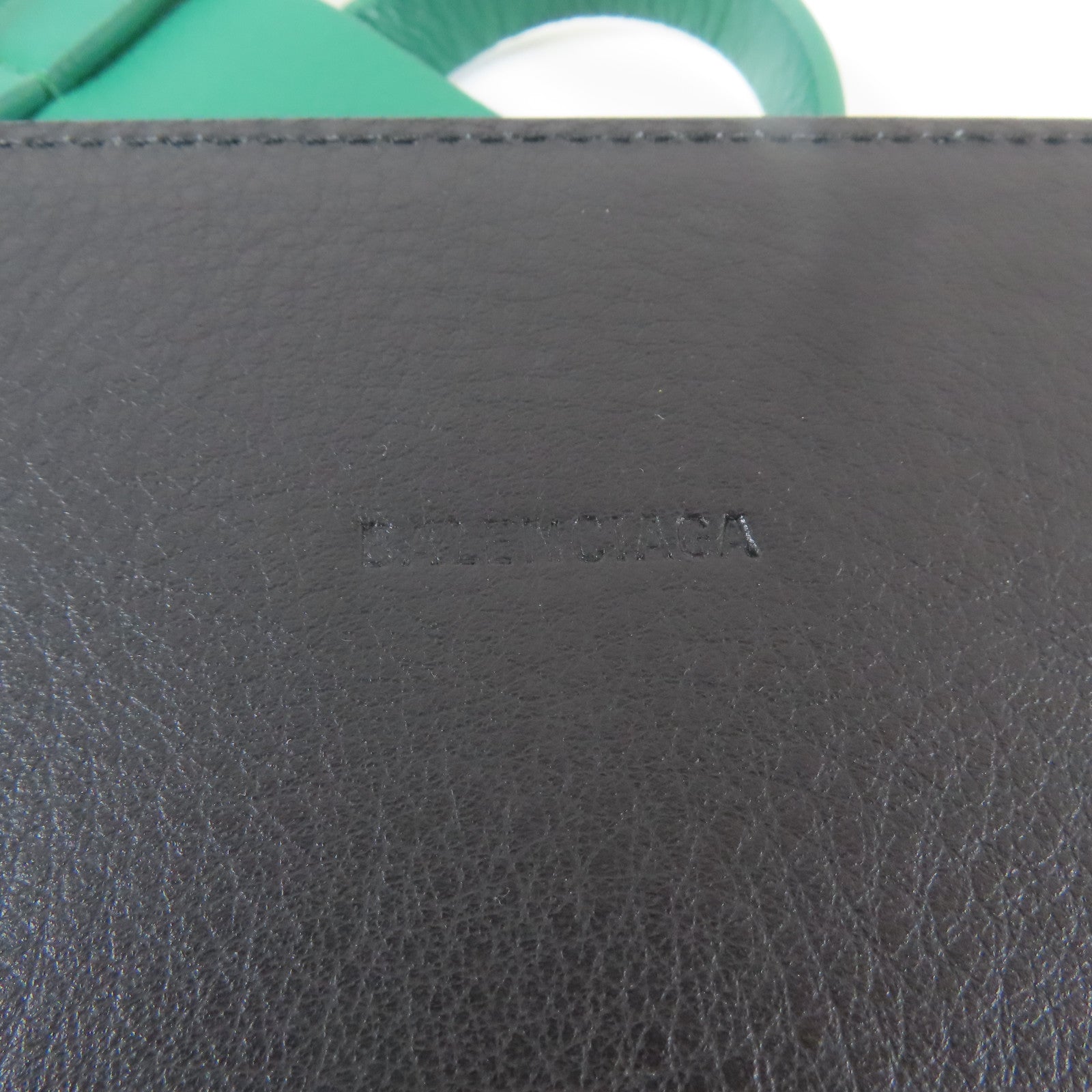 BALENCIAGA 牛皮皮革Tote Bag手挽袋綠色