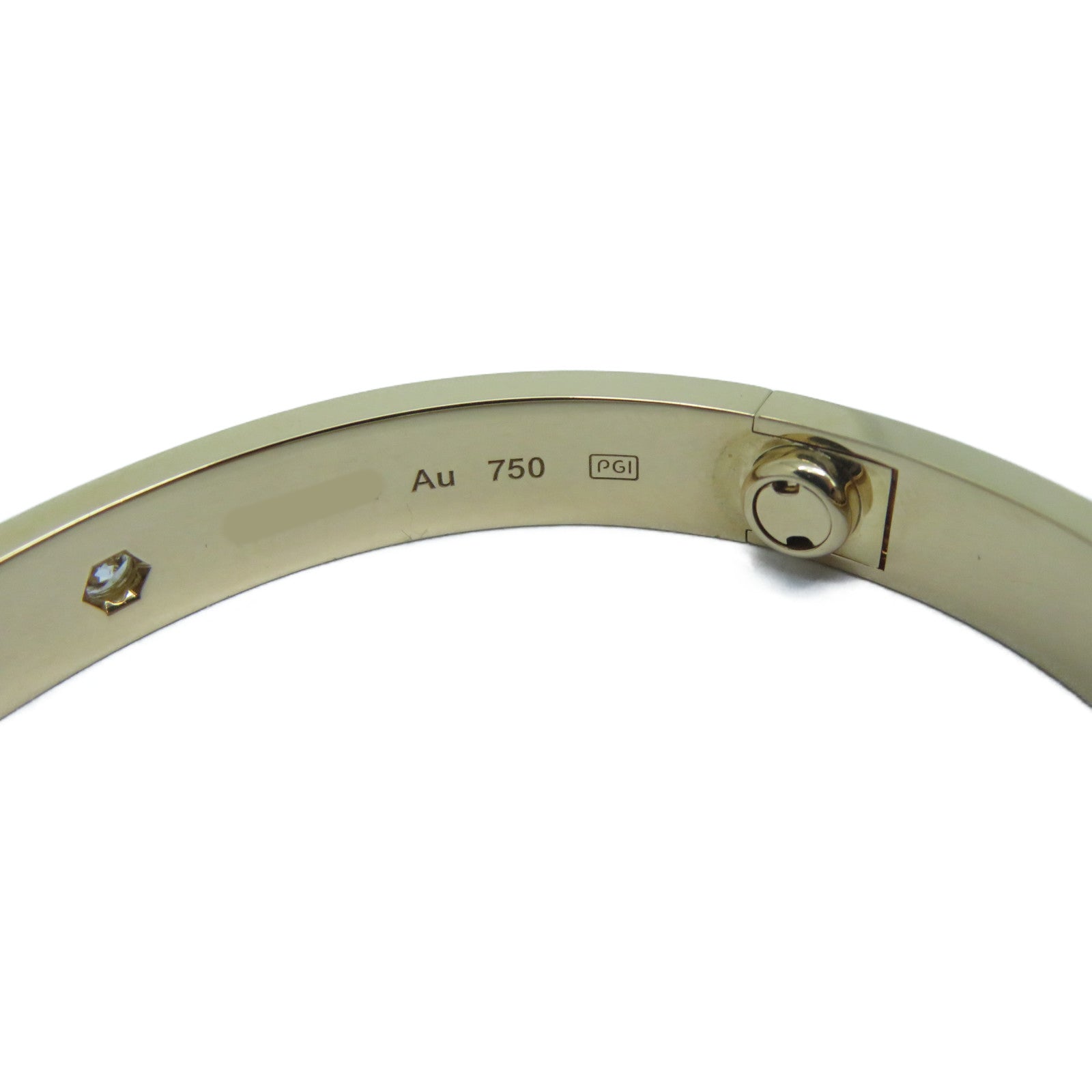 CARTIER 18K玫瑰金4 Diamond Love Bracelet鑽石手鐲Cartier#17