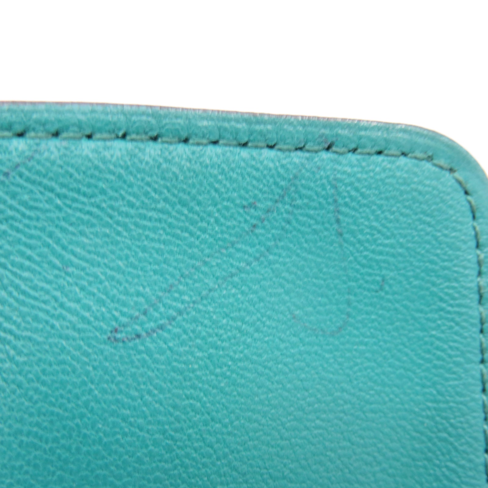 HERMES Swift皮革Dogon Card Case銀扣卡片包孔雀藍色