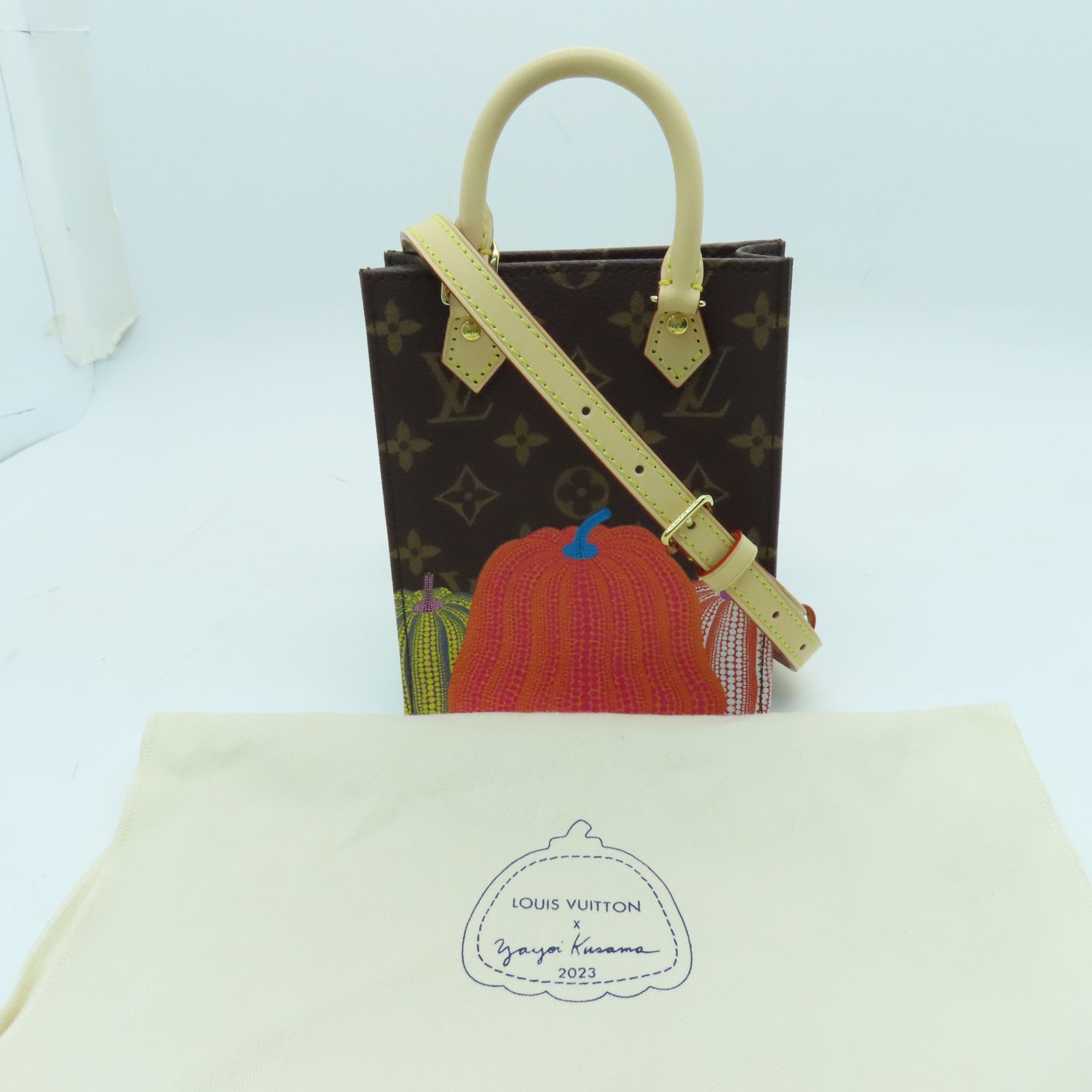 LOUIS VUITTON Monogram YK Pefit Sac Plat金扣手挽肩背两用袋啡色