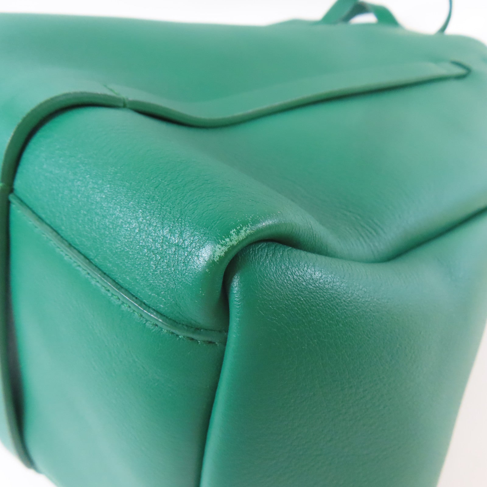 BALENCIAGA 牛皮皮革Tote Bag手挽袋綠色