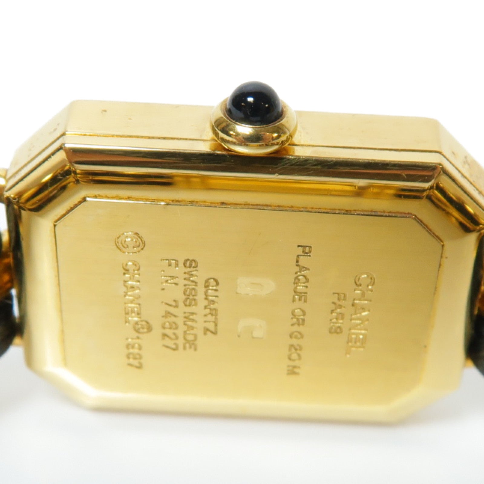 CHANEL Premiere M鍍金手錶石英機芯黑色