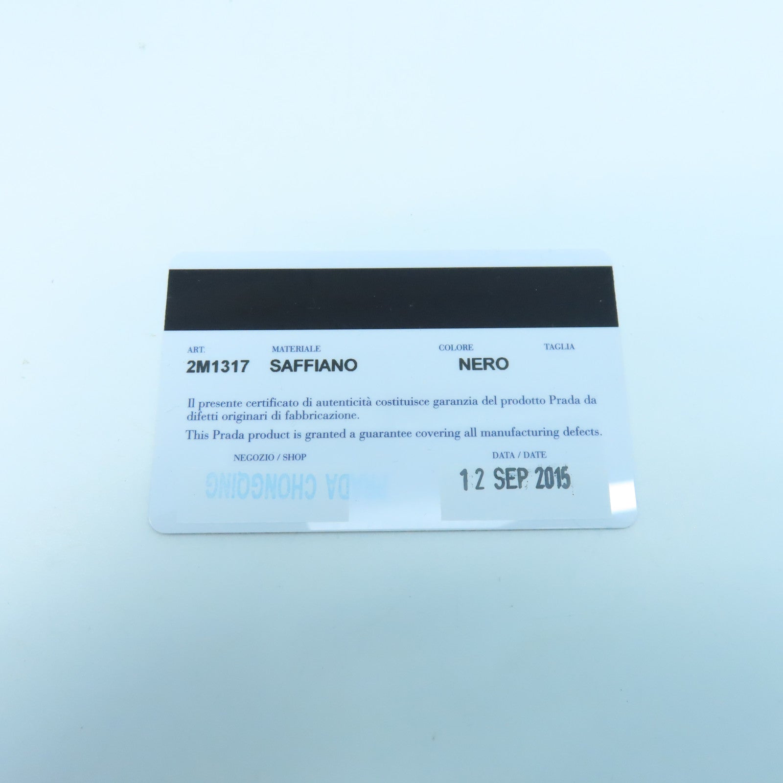 PRADA Saffiano牛皮皮革Zipper Long Wallet銀扣長錢包黑色