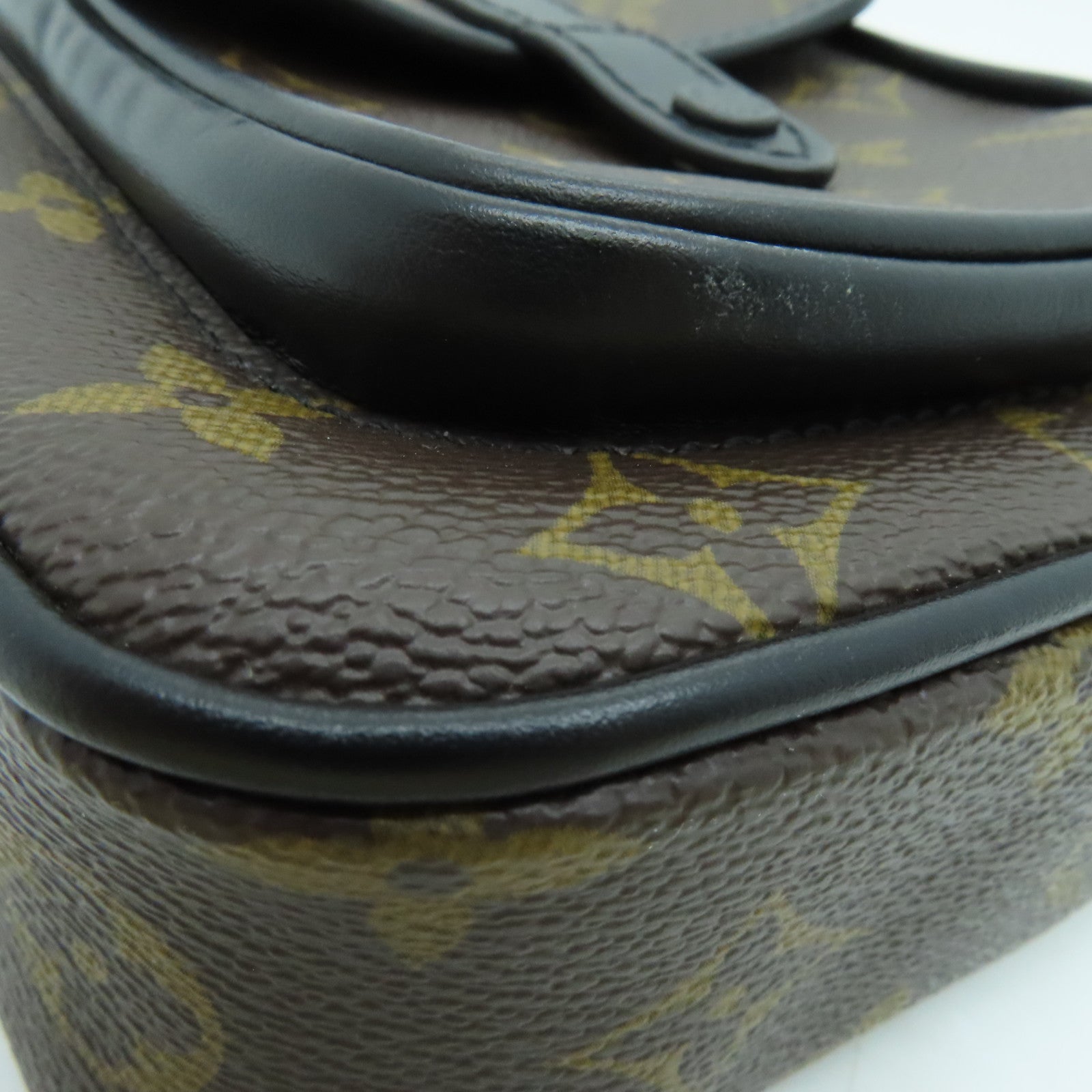 LOUIS VUITTON Monogram Christopher Carry Bag肩背袋啡色/黑色