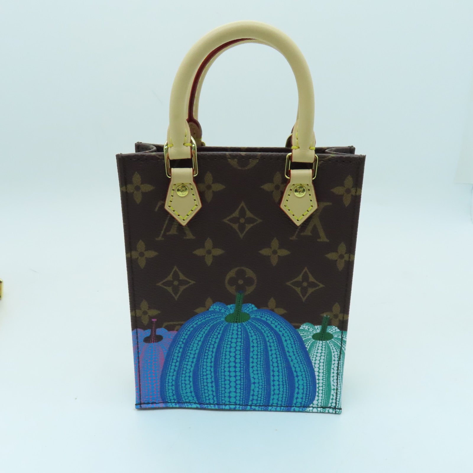LOUIS VUITTON Monogram YK Pefit Sac Plat金扣手挽肩背两用袋啡色