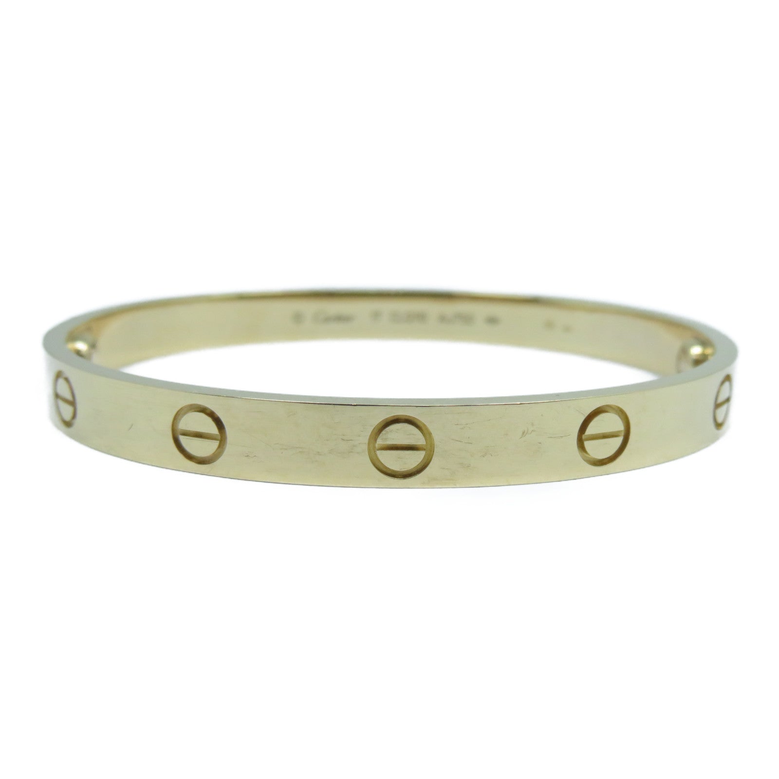 CARTIER 18K玫瑰金Love Bracelet手鐲Cartier#17