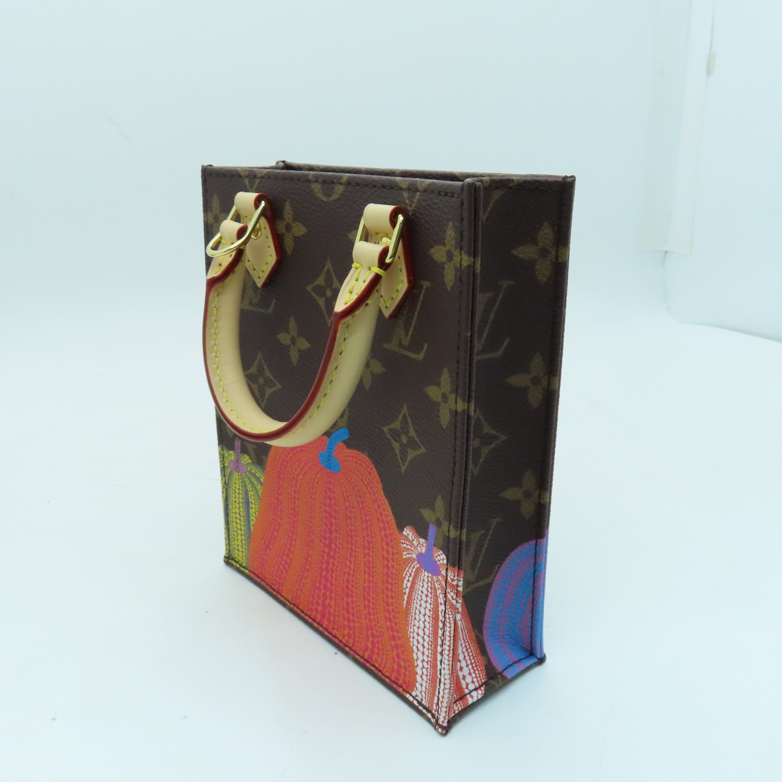 LOUIS VUITTON Monogram YK Pefit Sac Plat金扣手挽肩背两用袋啡色