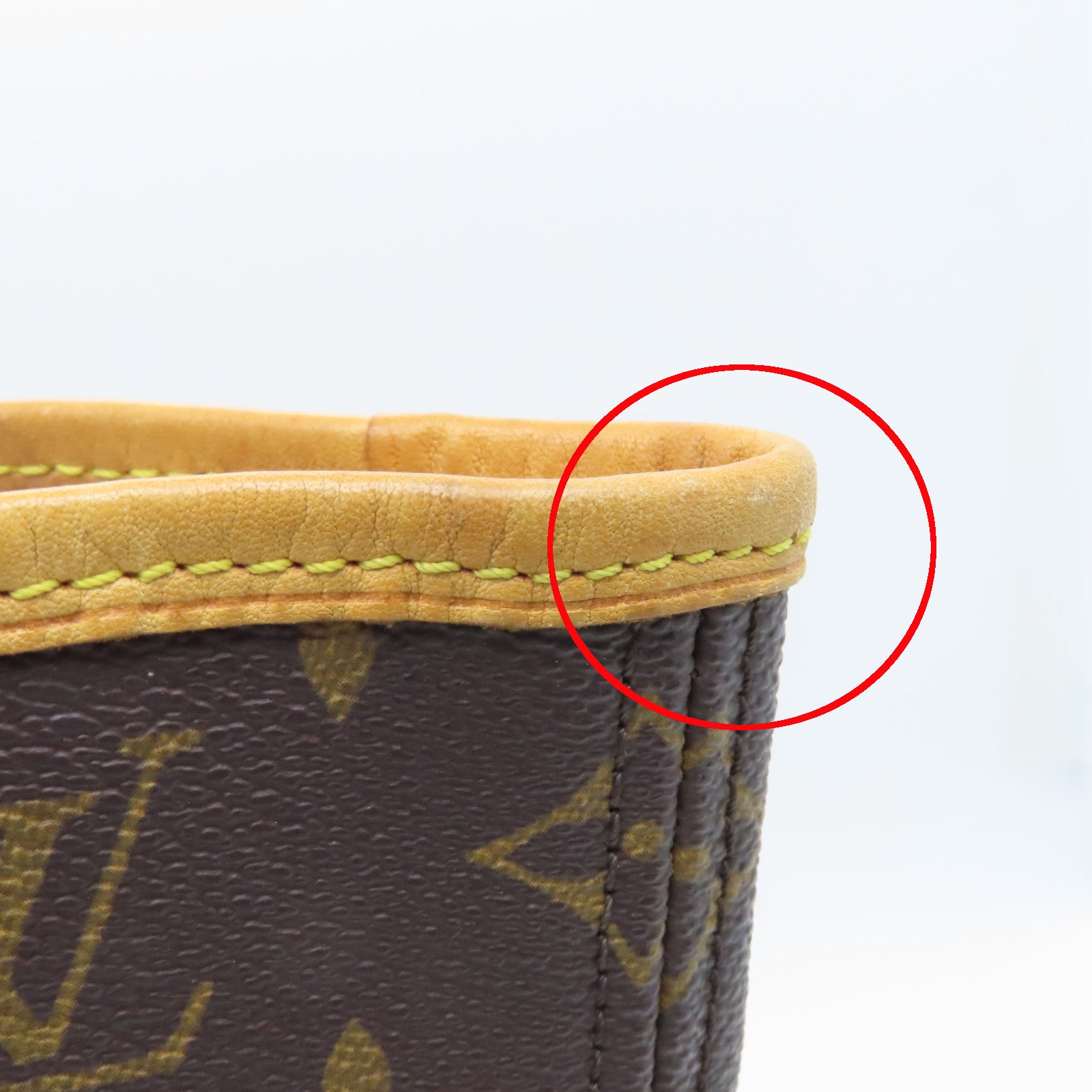 LOUIS VUITTON Monogram Neverfull MM Gold Buckle Shoulder Bag Brown