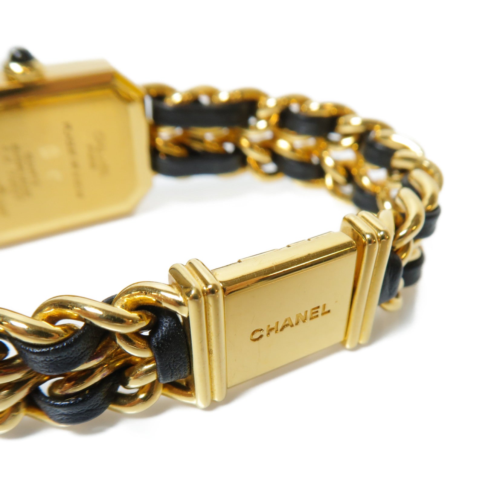 CHANEL Premiere M鍍金手錶石英機芯黑色